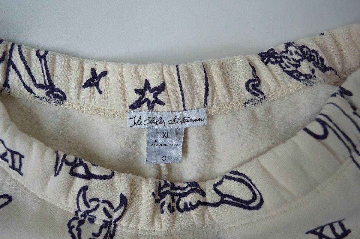 The Elder Statesman Astrology Print Side Stripe Sweatpants Size US 34 / EU 50 - 3 Thumbnail