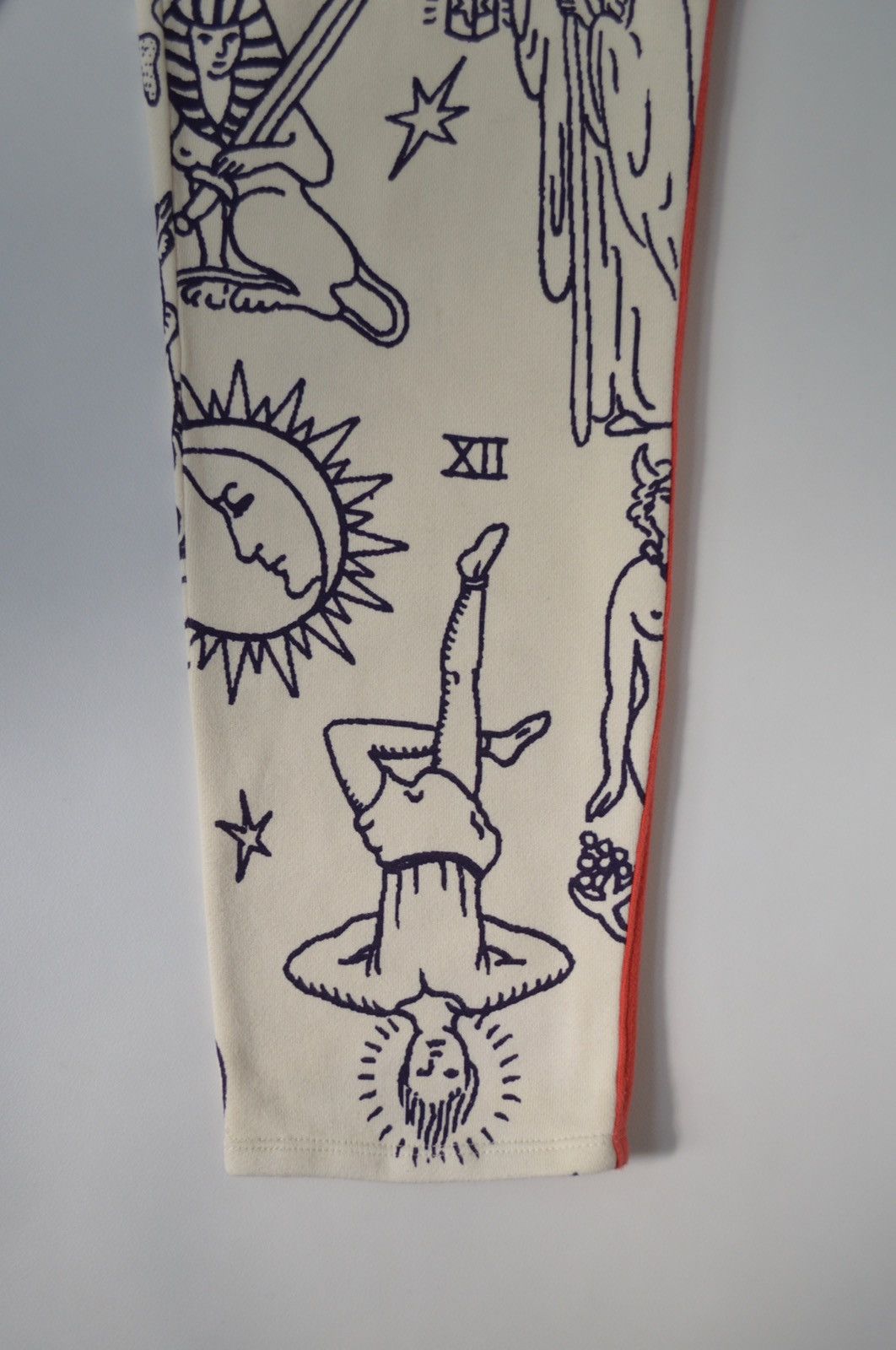 The Elder Statesman Astrology Print Side Stripe Sweatpants Size US 34 / EU 50 - 6 Thumbnail