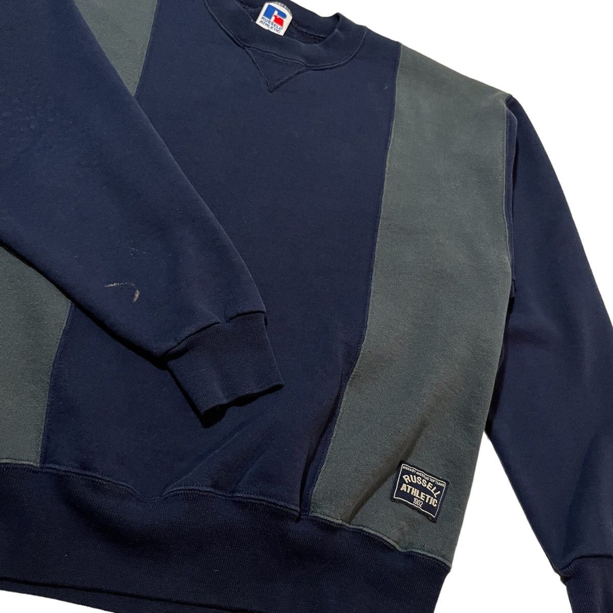 Russell Athletic 90s Russell Athletic Color Block Sweatshirt Size US M / EU 48-50 / 2 - 2 Thumbnail