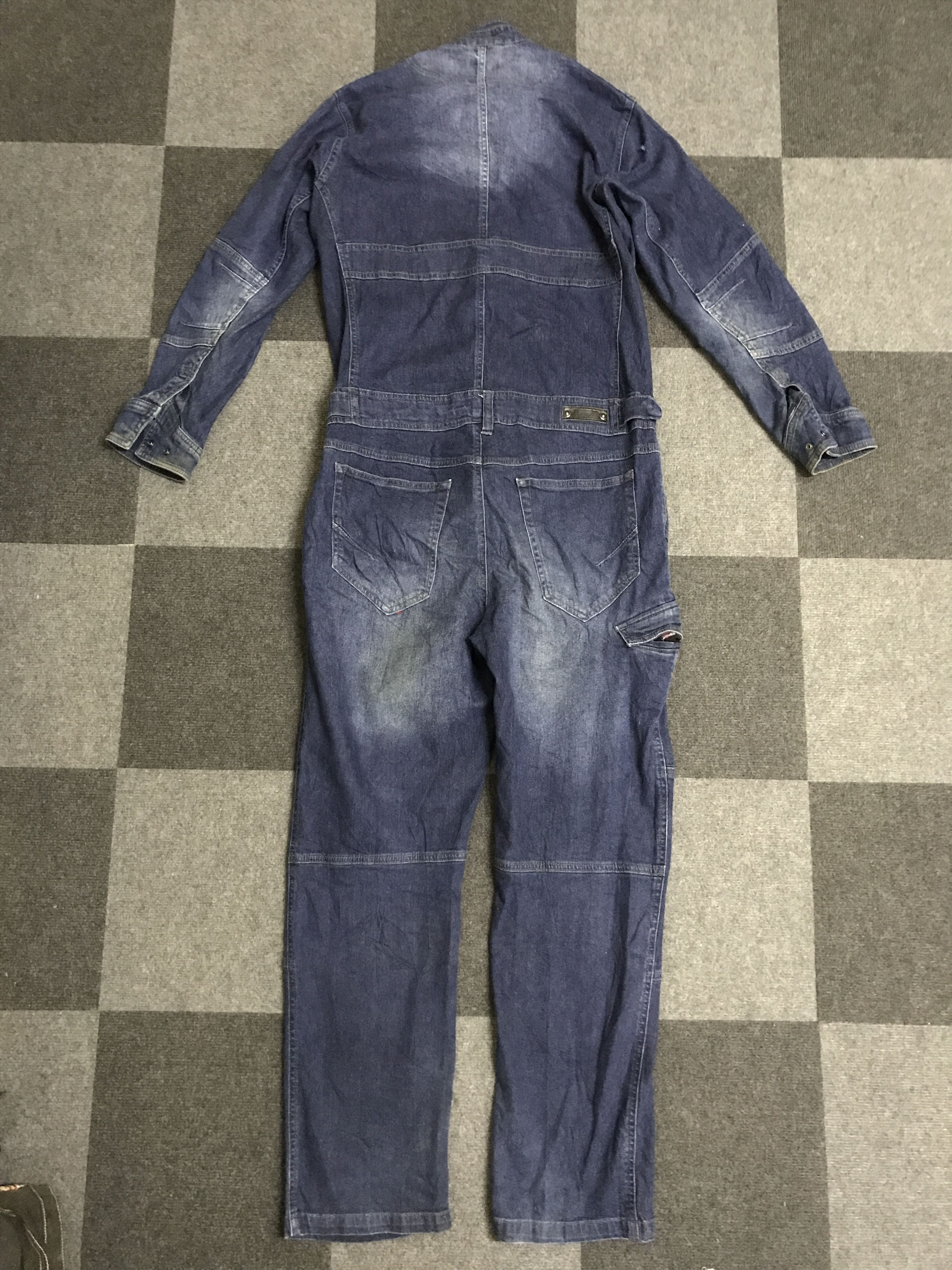 Japanese Brand CVA11 BBLUE Soft Stretchable Denim Coverall Size US 38 / EU 54 - 2 Thumbnail