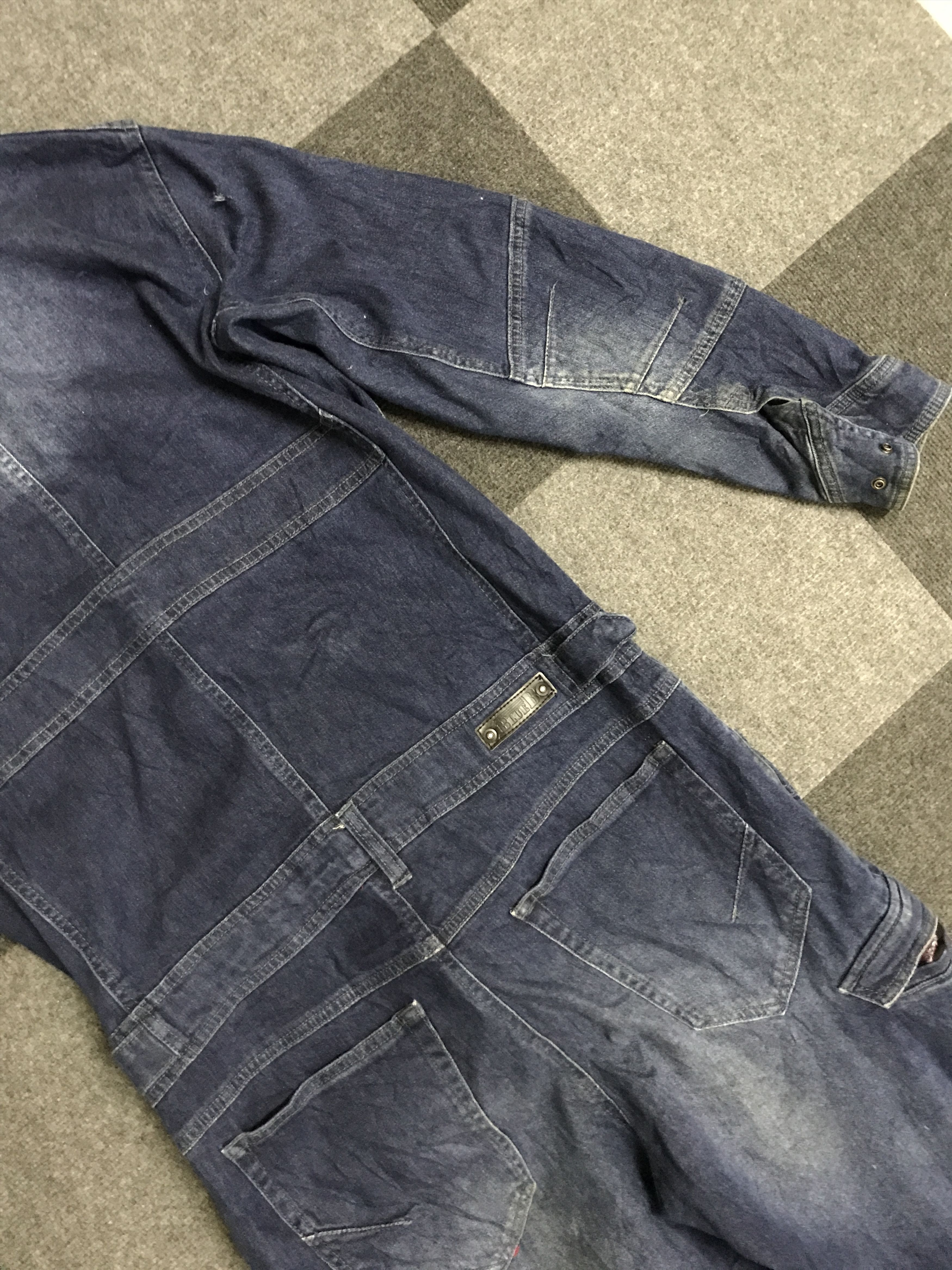 Japanese Brand CVA11 BBLUE Soft Stretchable Denim Coverall Size US 38 / EU 54 - 16 Thumbnail