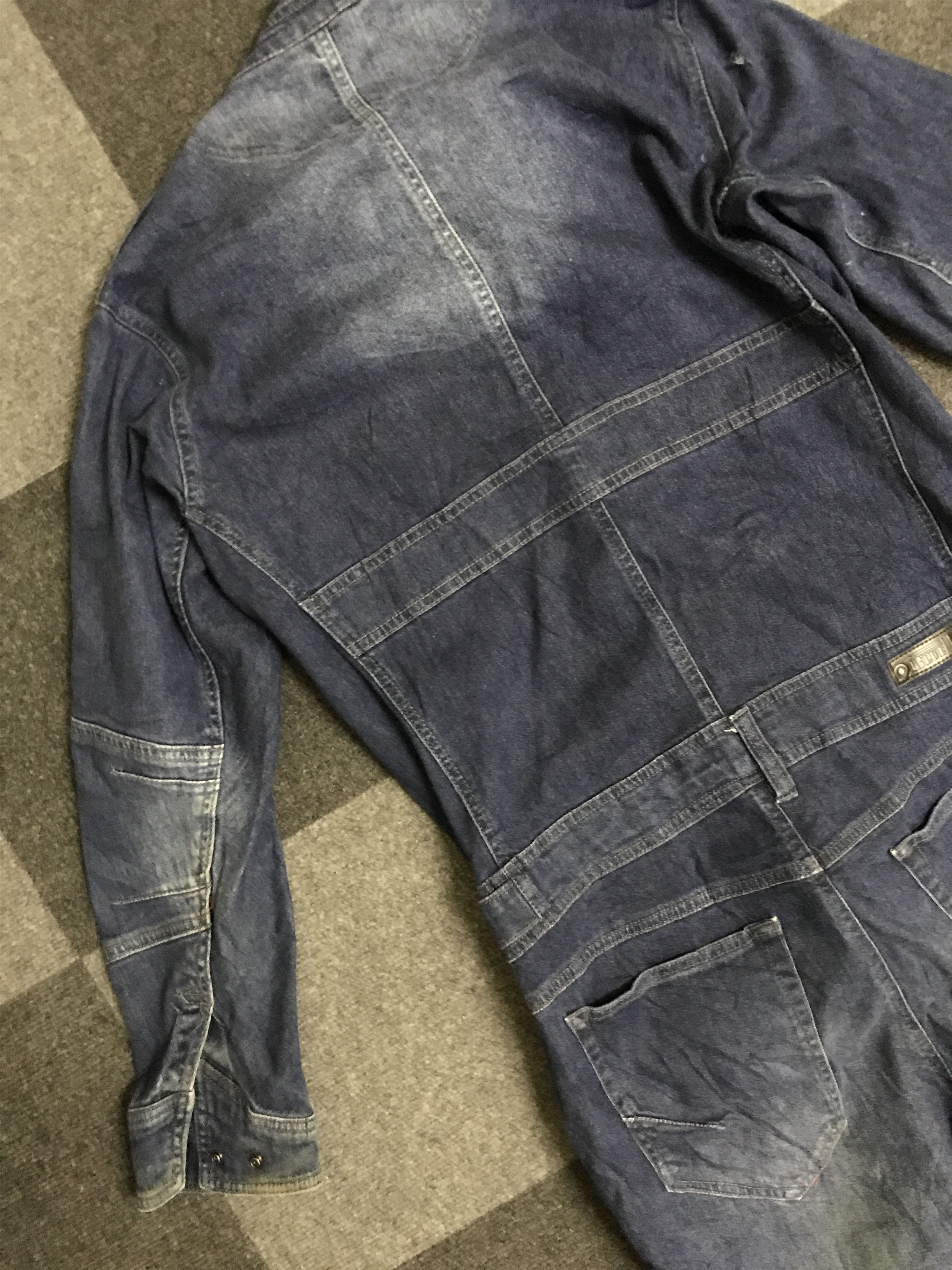 Japanese Brand CVA11 BBLUE Soft Stretchable Denim Coverall Size US 38 / EU 54 - 15 Thumbnail