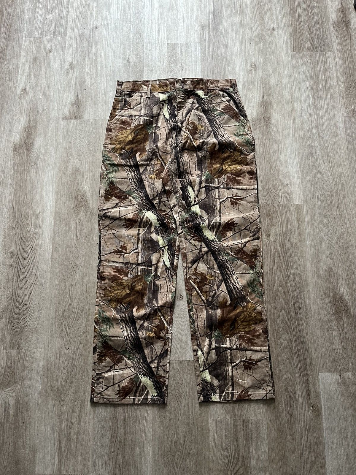 Carhartt Vintage Carharrt Camo Dungaree Pants Size US 36 / EU 52 - 2 Thumbnail