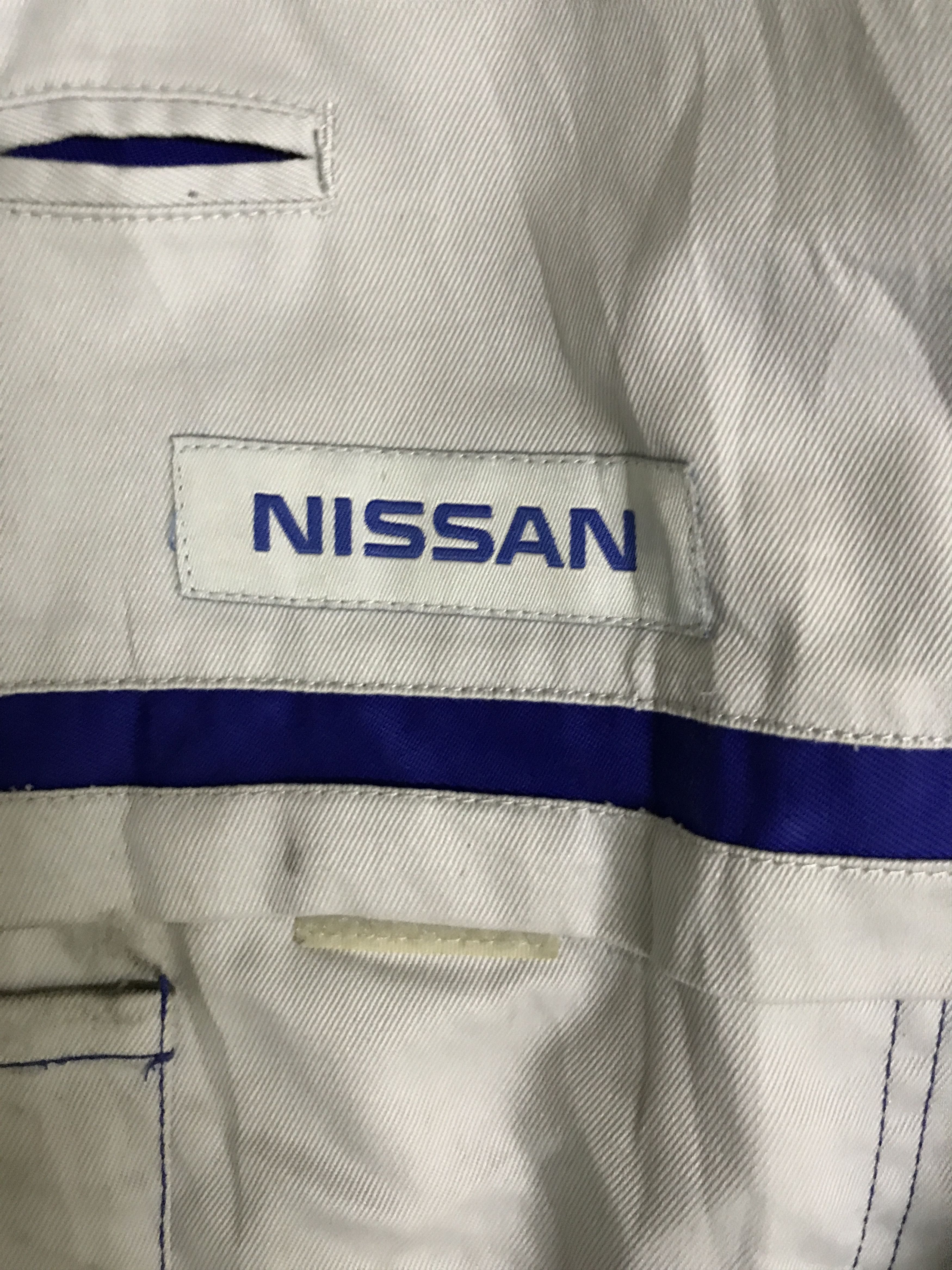 Japanese Brand CVA12 NISSAN Real Issue Mechanic Coverall Size US 35 - 8 Thumbnail