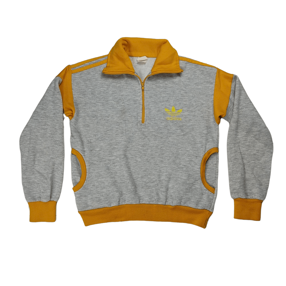 Adidas × Vintage Vintage 80s Adidas USA Trefoil Pullover Sweatshirt Size US M / EU 48-50 / 2 - 1 Thumbnail