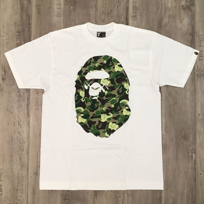 Bape KAWS bendy ABC camo APE head T-shirt BAPE NIGO | Grailed