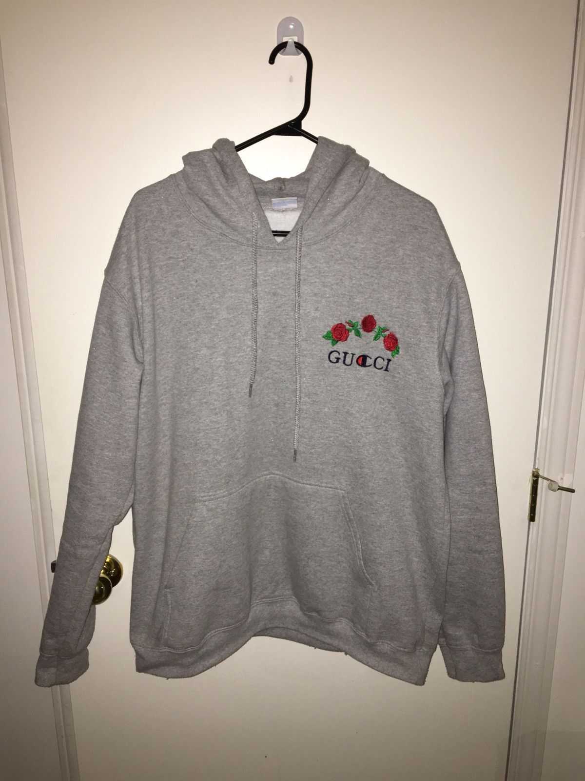 Gucci and champion hoodie hot sale