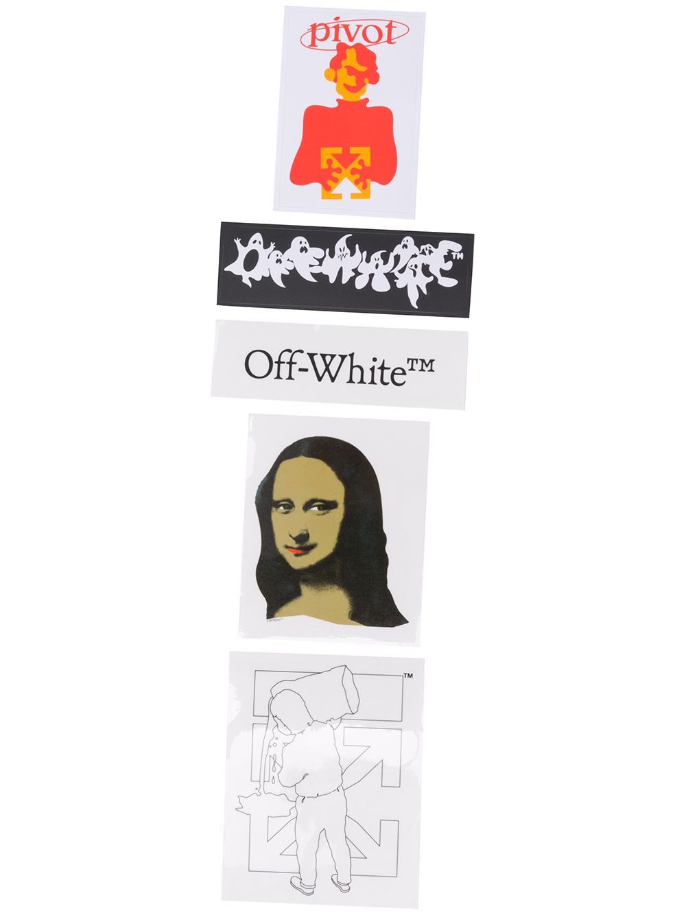 Off-White Off-White Mona Lisa Skate Sticker Set Size ONE SIZE - 1 Thumbnail