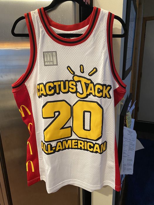 Travis Scott Cactus Jack x McDonalds All American Jersey Size L
