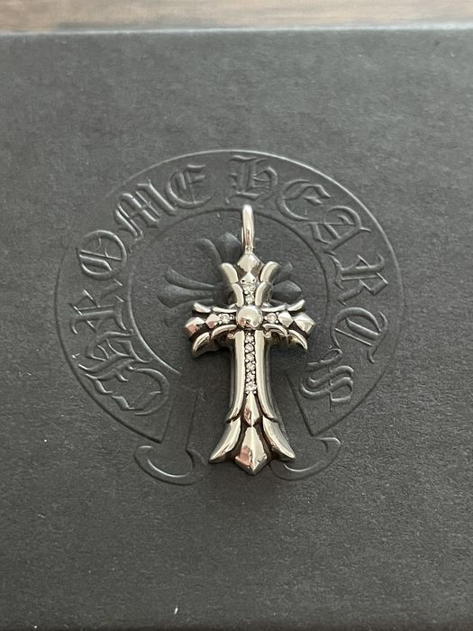 Chrome Hearts Chrome Hearts Double CH Cross with Diamonds | Grailed