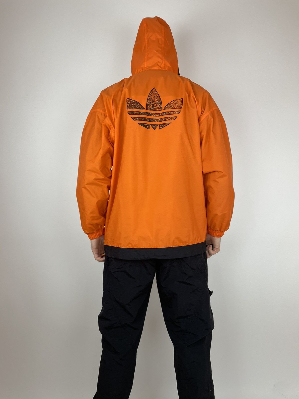 Adidas × Vintage Rare Mens Adidas originals vintage Raincoat Hooded jacket Size US XL / EU 56 / 4 - 3 Thumbnail