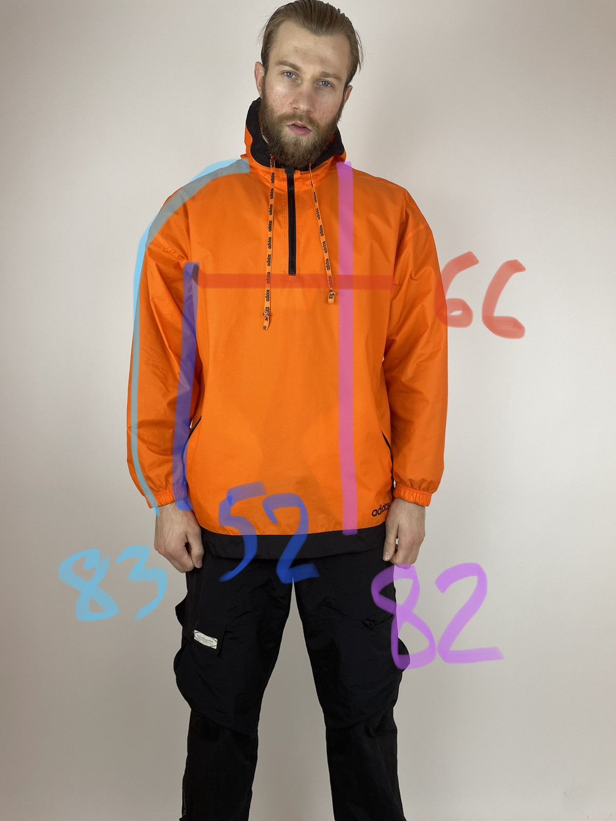 Adidas × Vintage Rare Mens Adidas originals vintage Raincoat Hooded jacket Size US XL / EU 56 / 4 - 11 Thumbnail