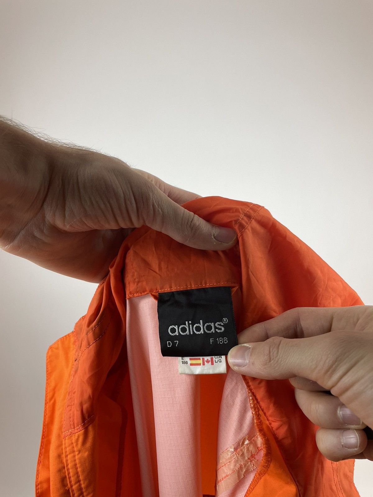 Adidas × Vintage Rare Mens Adidas originals vintage Raincoat Hooded jacket Size US XL / EU 56 / 4 - 7 Thumbnail