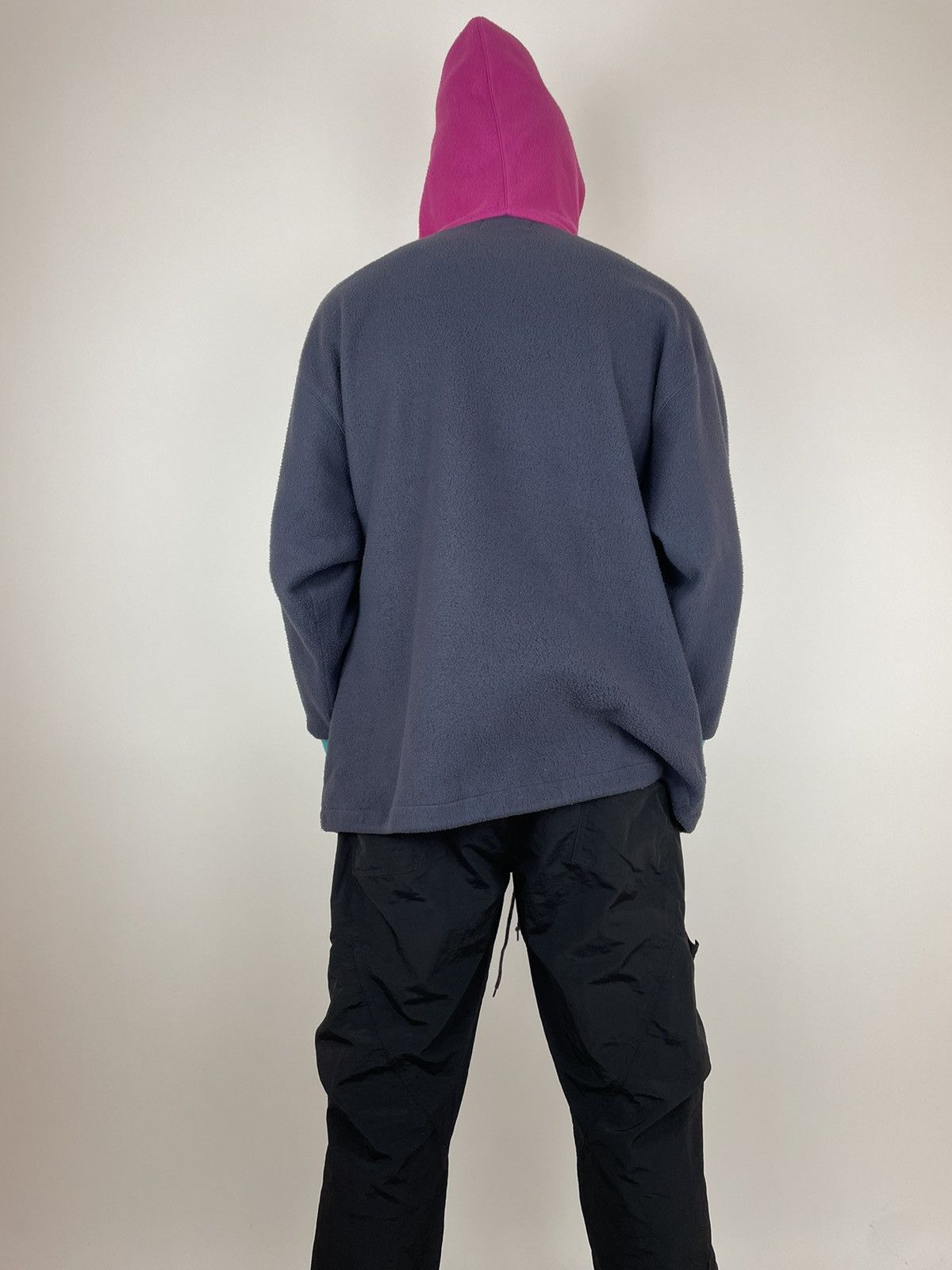Vintage Vintage Fleece Hoodie Essential Multicolour 90’s Mens Size US L / EU 52-54 / 3 - 8 Thumbnail