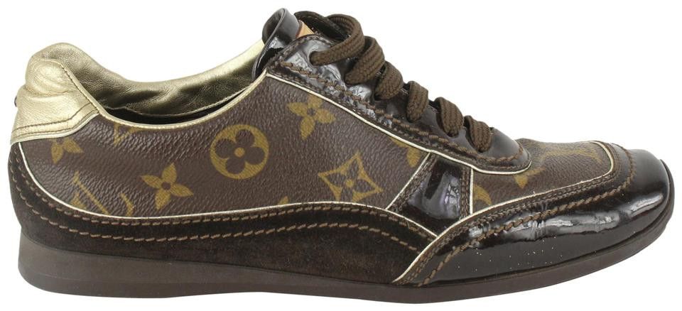 Louis Vuitton Monogram Canvas and Patent Leather Globe Trotter Low