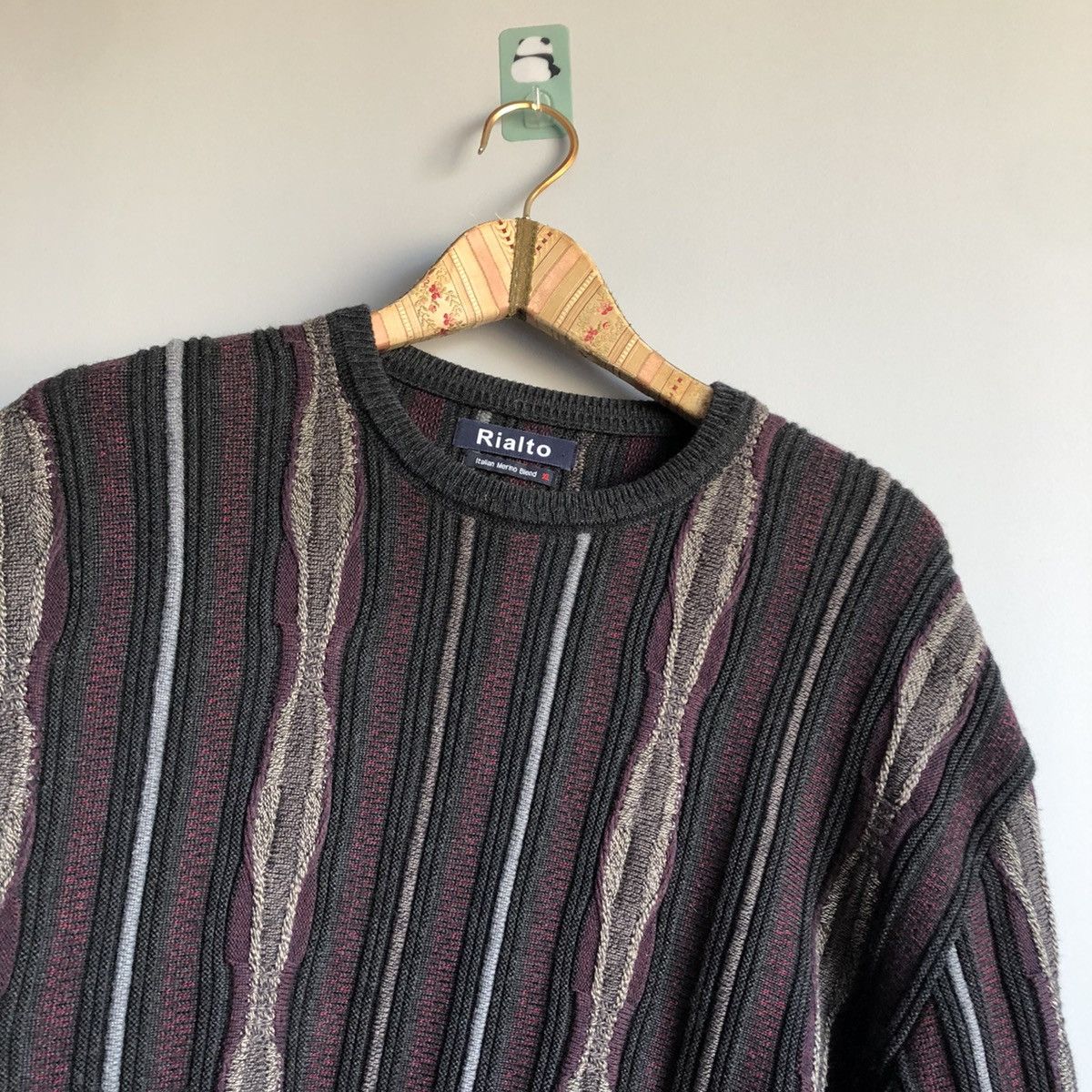 Other Merino Wool Vintage Italy Cable Knit Large Fit By Coogi Size US XL / EU 56 / 4 - 2 Thumbnail