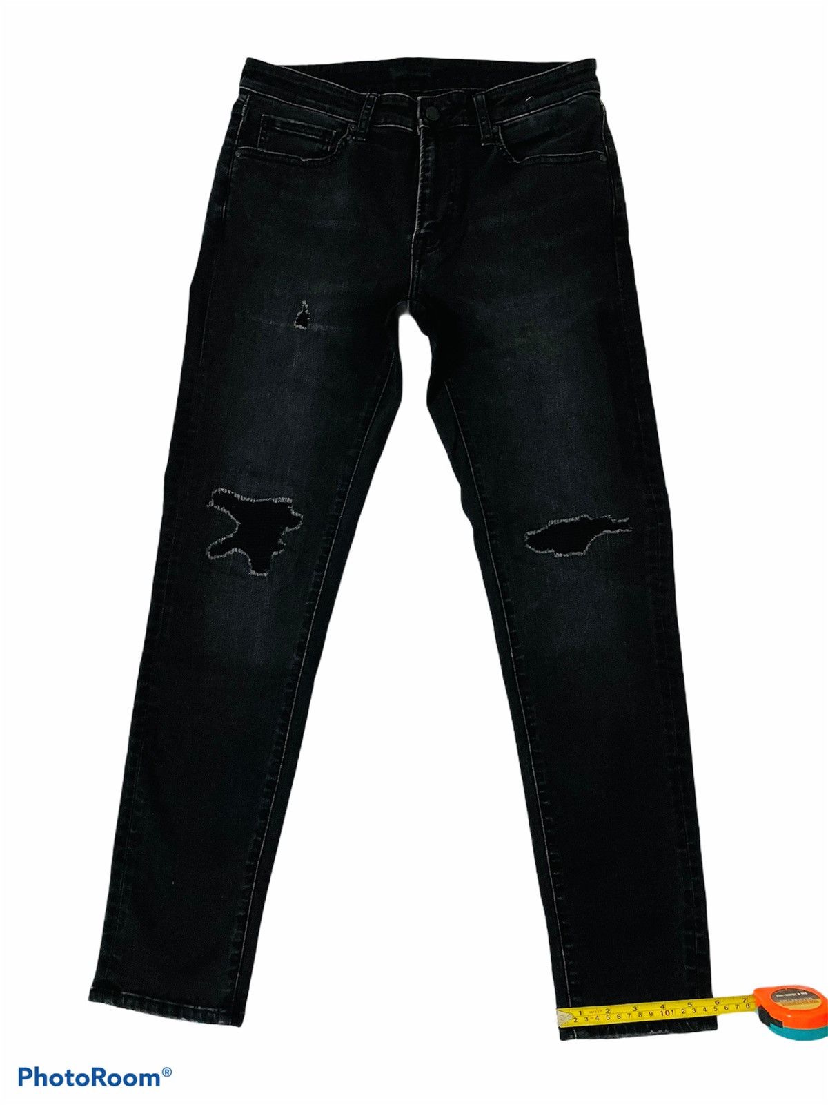 Uniqlo Distressed Denim Uniqlo Skiny Fit Size US 30 / EU 46 - 7 Thumbnail