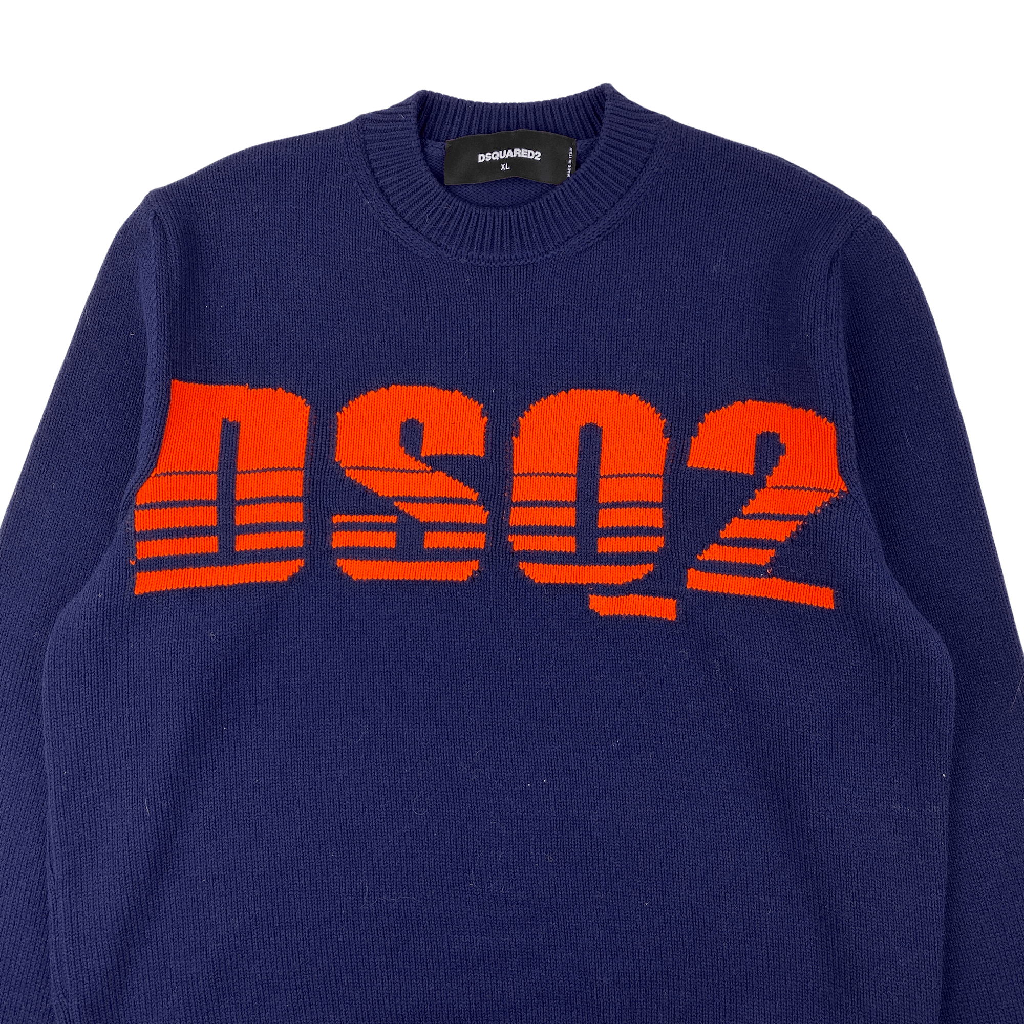Dsquared2 Dsquared2 Navy Logo Sweater Size US XL / EU 56 / 4 - 3 Thumbnail