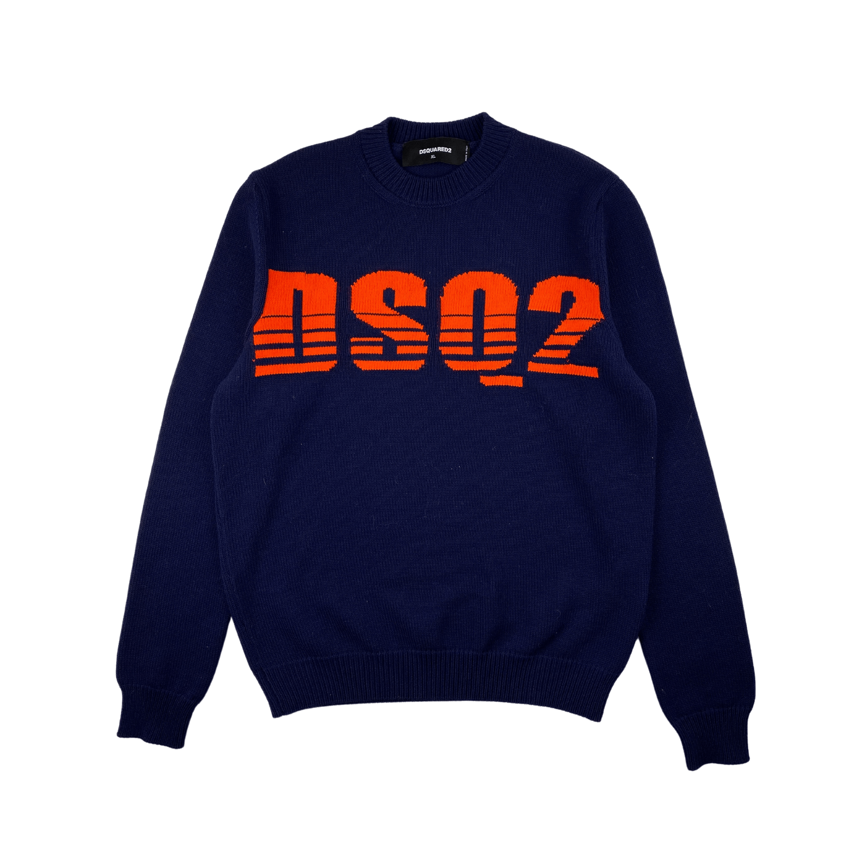 Dsquared2 Dsquared2 Navy Logo Sweater Size US XL / EU 56 / 4 - 2 Thumbnail