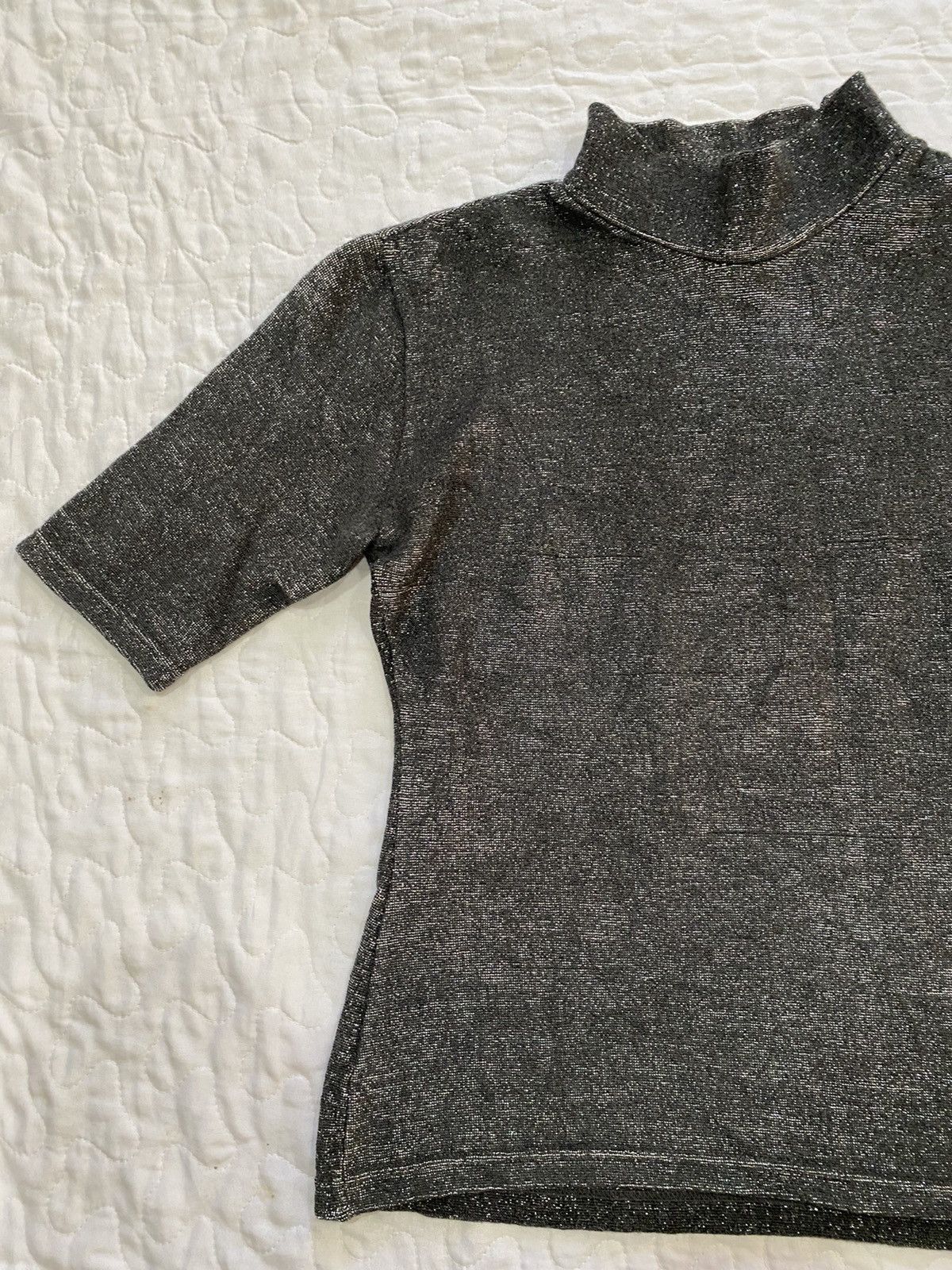Katharine Hamnett London vintage black glitter top Size M / US 6-8 / IT 42-44 - 4 Thumbnail