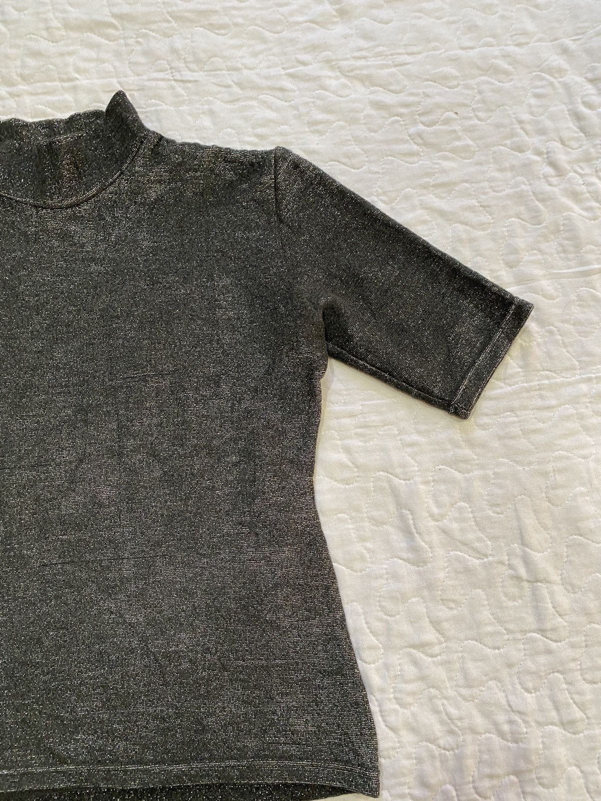 Katharine Hamnett London vintage black glitter top Size M / US 6-8 / IT 42-44 - 3 Thumbnail