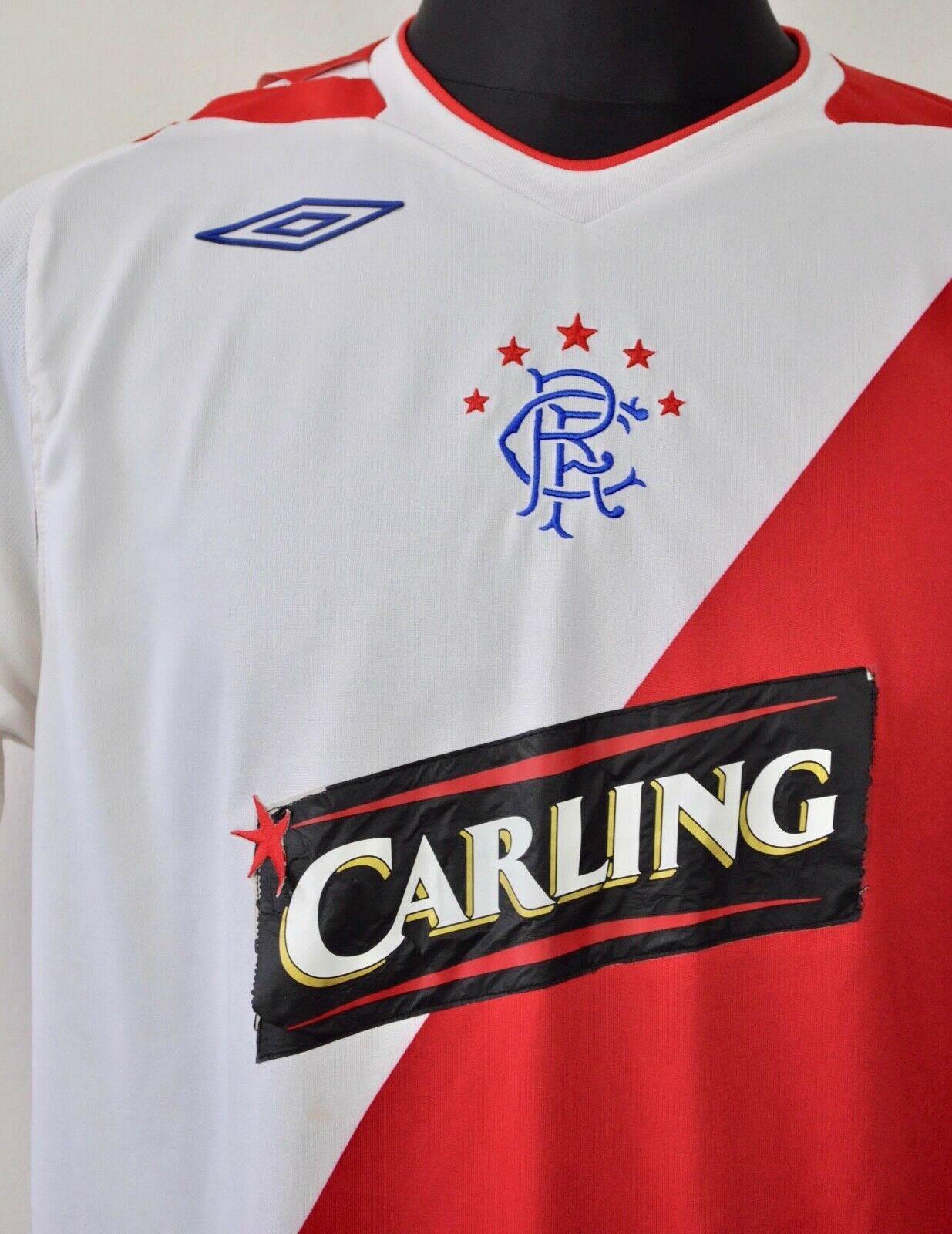 Umbro × Vintage FC RANGERS Away Shirt 2006 2007 Jersey Umbro VTG Glasgow Size US L / EU 52-54 / 3 - 2 Thumbnail