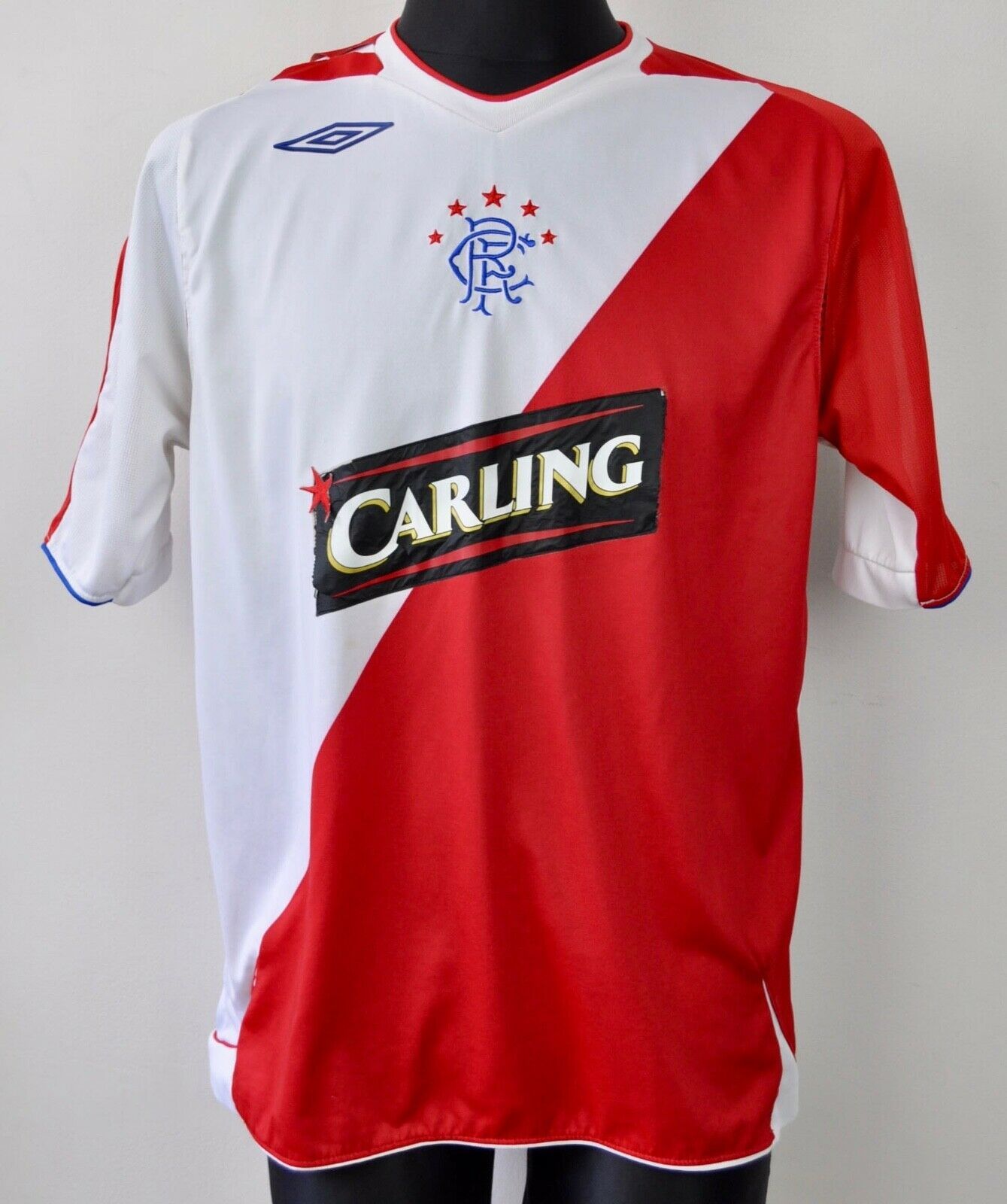 Umbro × Vintage FC RANGERS Away Shirt 2006 2007 Jersey Umbro VTG Glasgow Size US L / EU 52-54 / 3 - 1 Thumbnail