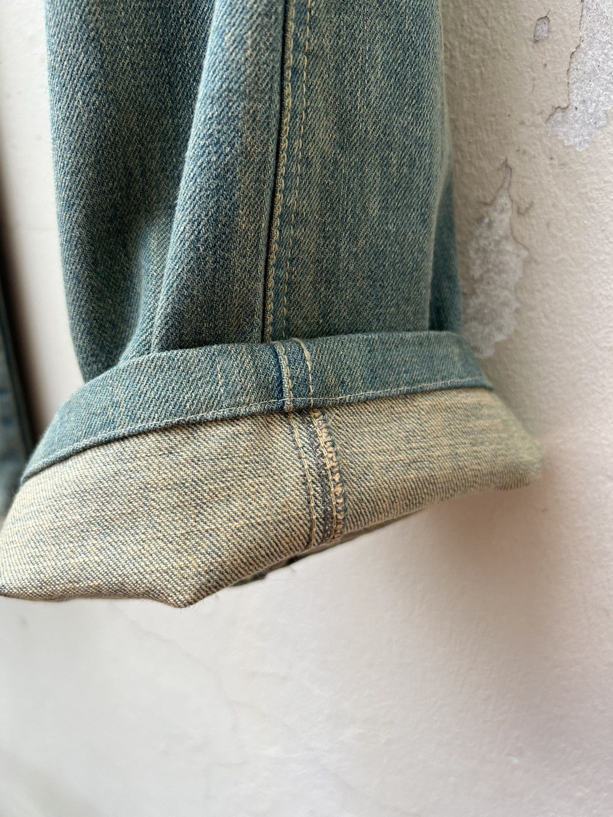 Morgan Homme Vintage Morgan Homme Japan Mud Denim Dirty Flare Jeans Size US 32 / EU 48 - 13 Thumbnail