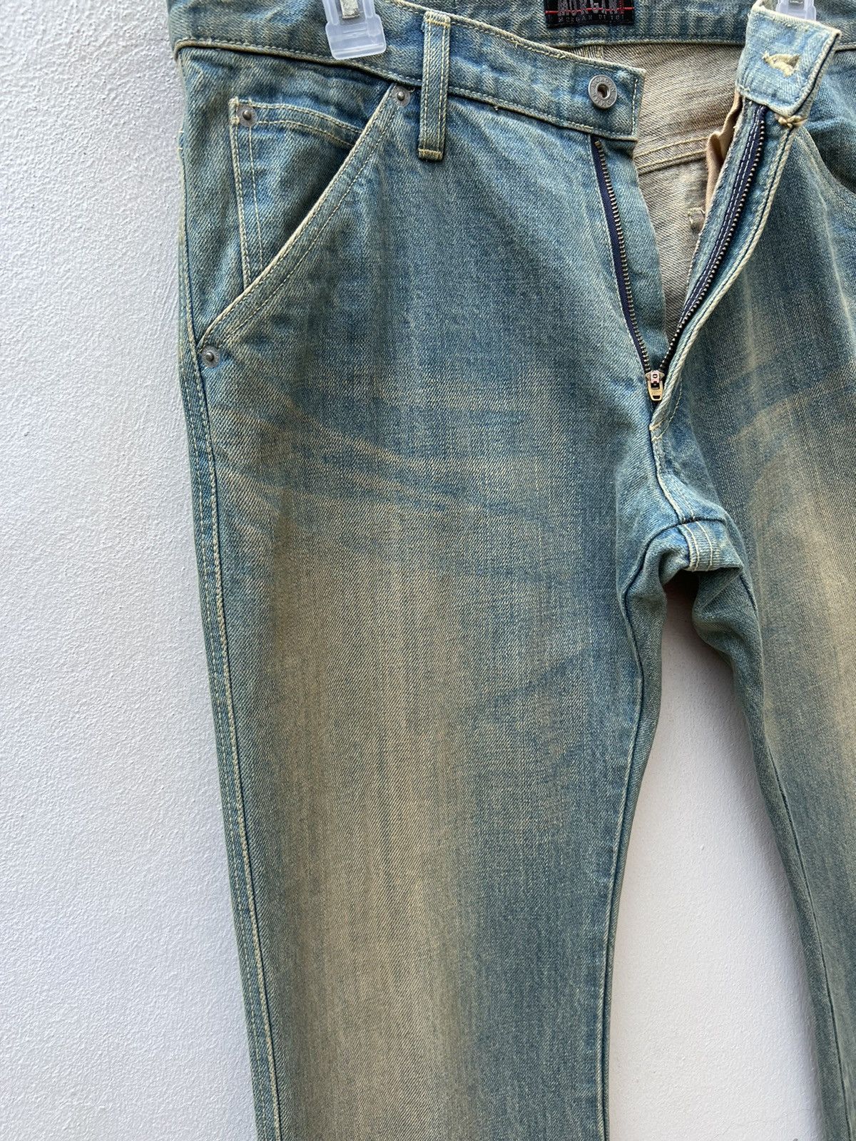 Morgan Homme Vintage Morgan Homme Japan Mud Denim Dirty Flare Jeans Size US 32 / EU 48 - 8 Thumbnail