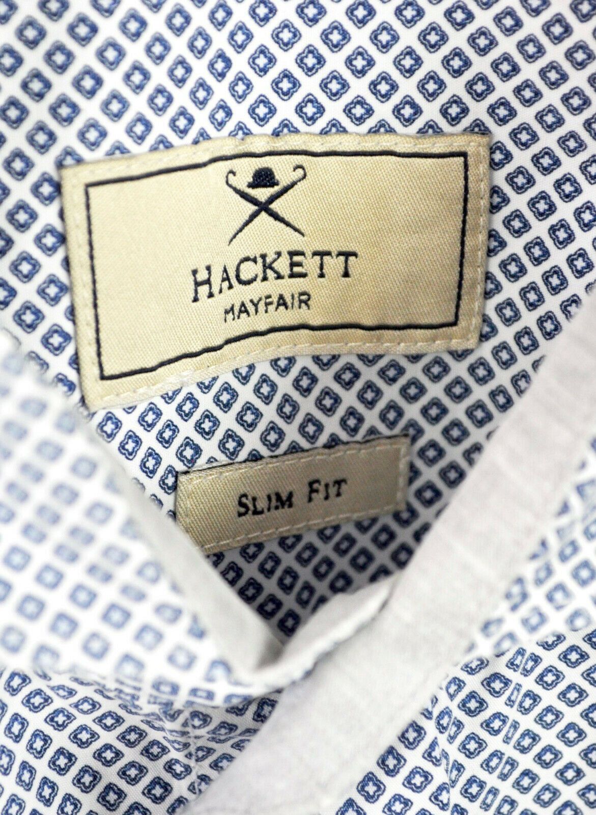 Hackett HACKETT Mayfair Formal Slim M Shirt Casual Oxford Button Size US M / EU 48-50 / 2 - 2 Thumbnail