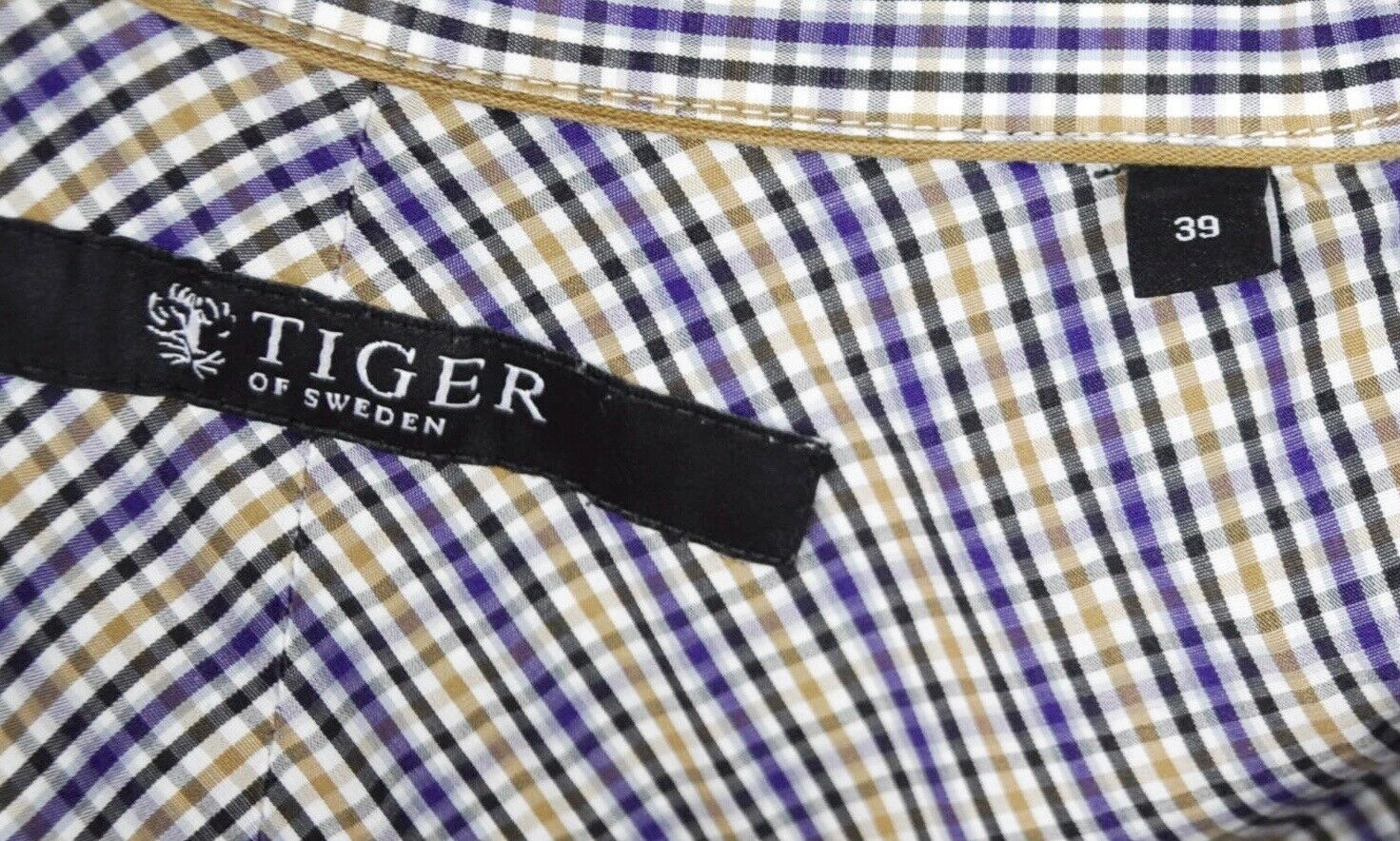 Tiger of Sweden TIGER OF SWEDEN Formal Men Cotton Shirt Button Top Size 38R - 5 Thumbnail