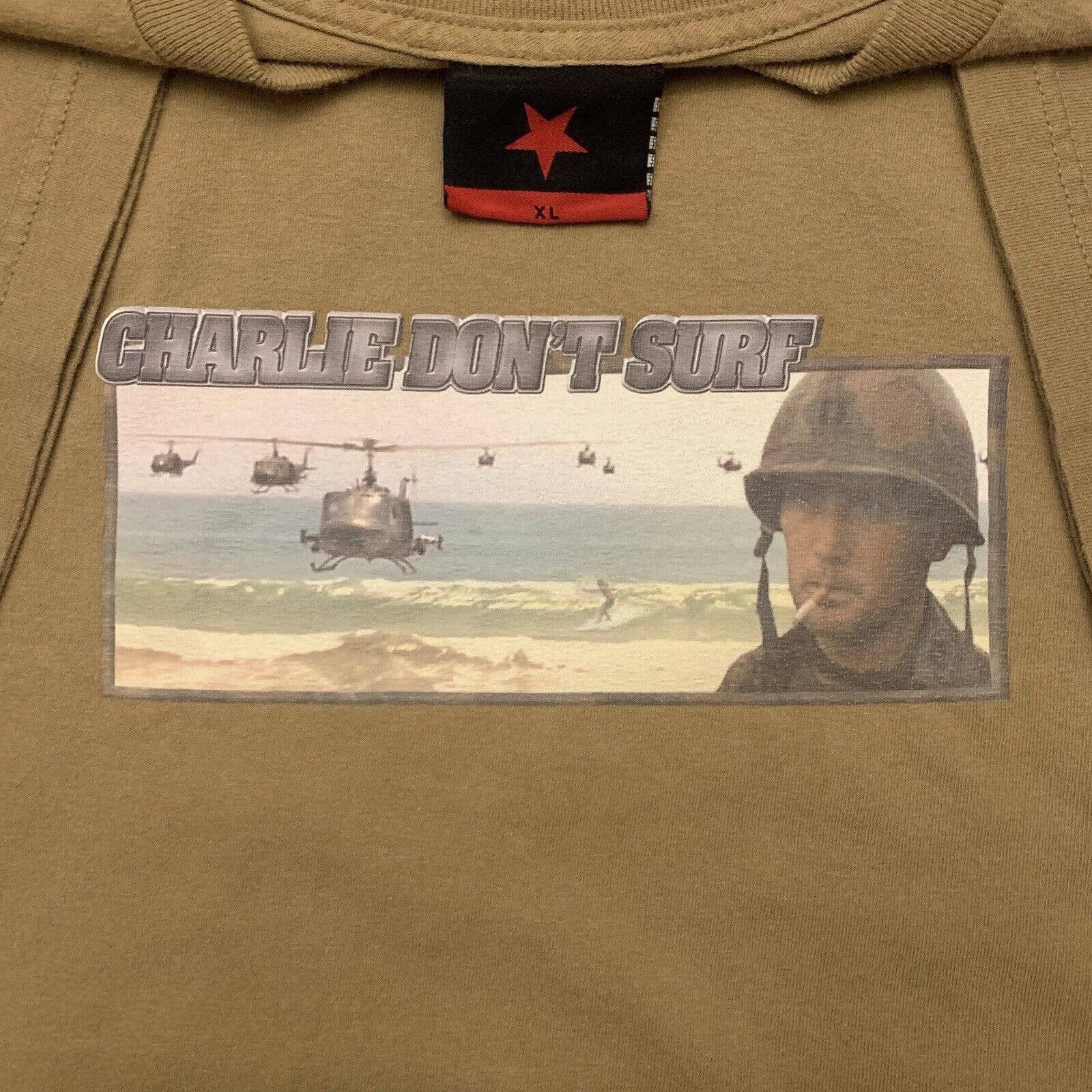 Vintage 90s Serial Killer Charlie Don’t Surf Tee T-Shirt