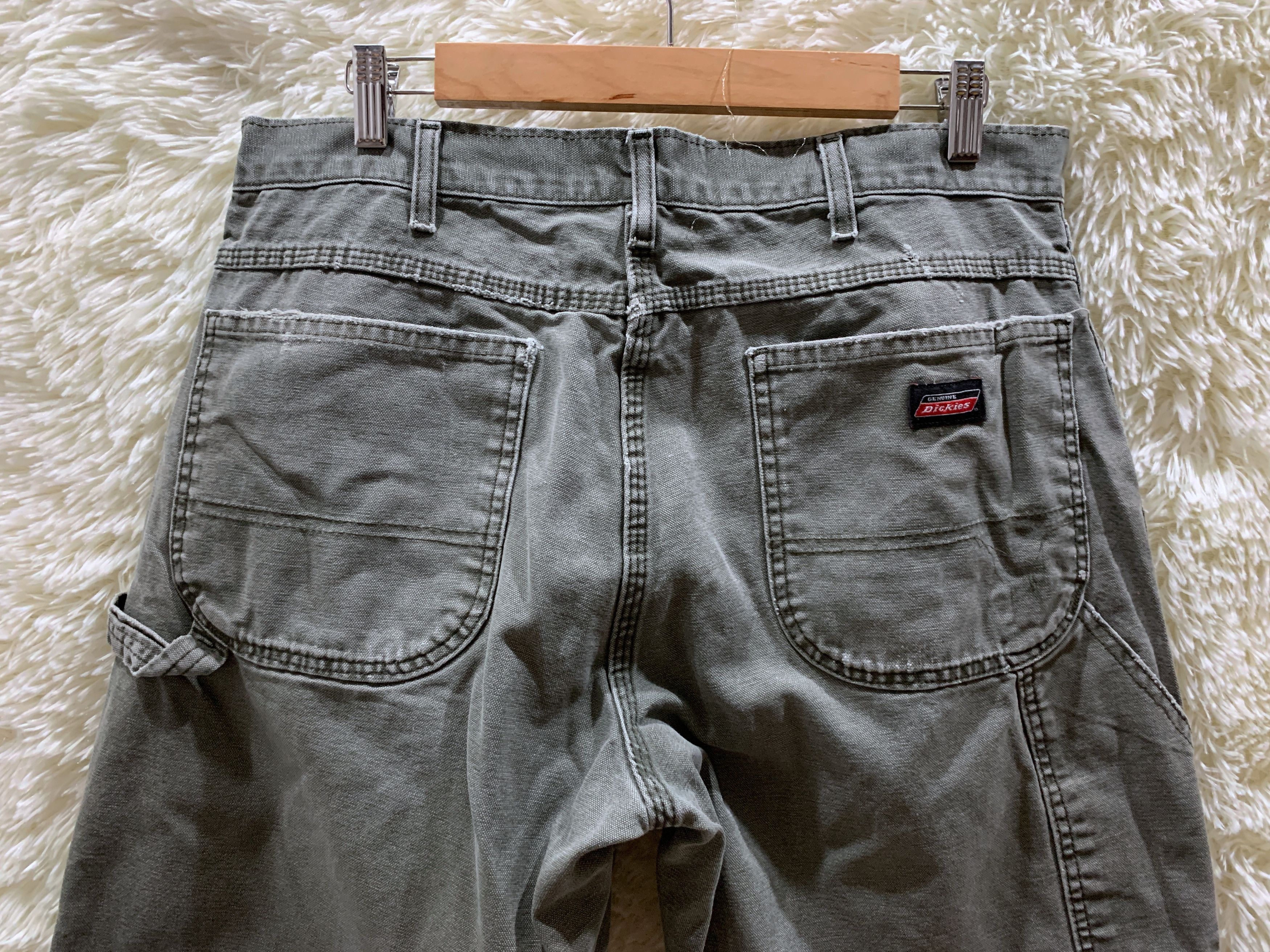 Dickies Dickies Cargo Workwear Distressed Denim Size US 35 - 6 Thumbnail