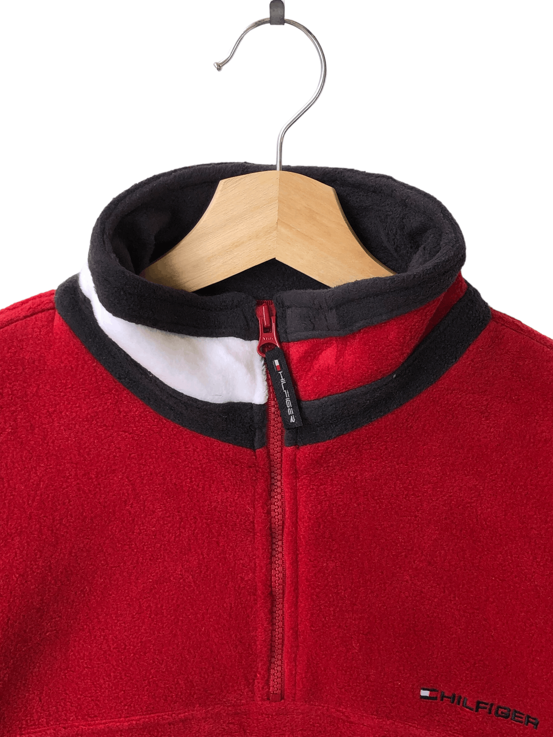 Tommy Hilfiger × Vintage VINTAGE 2002 TOMMY HILFIGER ZIPPER NECK FLEECE PULLOVER Size US L / EU 52-54 / 3 - 4 Thumbnail