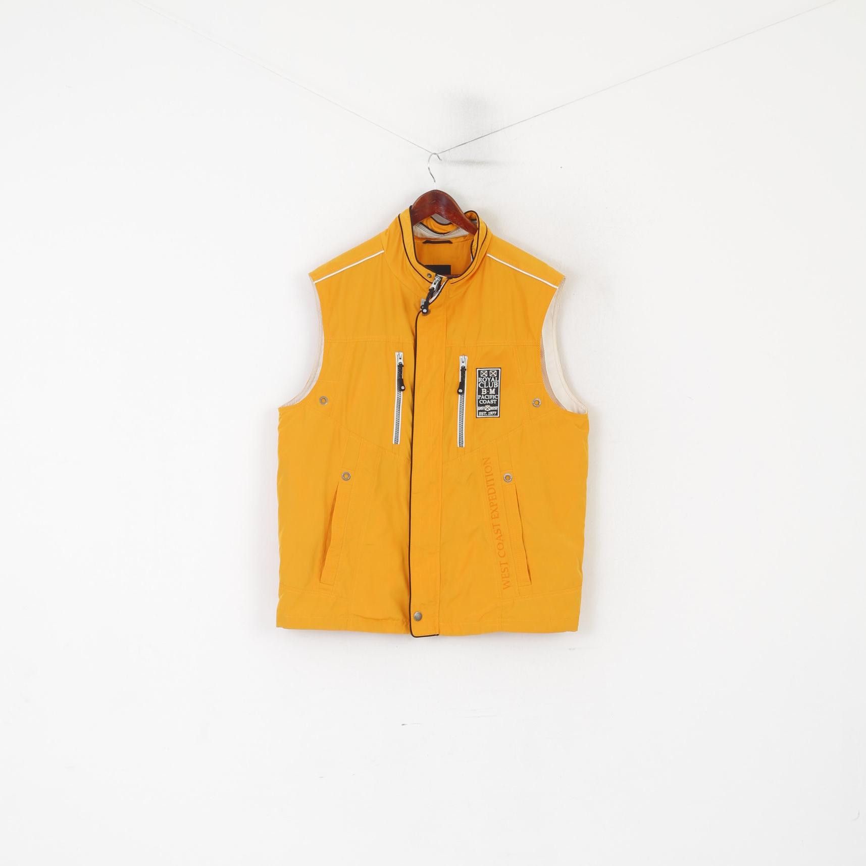Vintage Bonita Men L Vest Yellow Royal Yacht Club Regatta 2182 Size US L / EU 52-54 / 3 - 1 Thumbnail