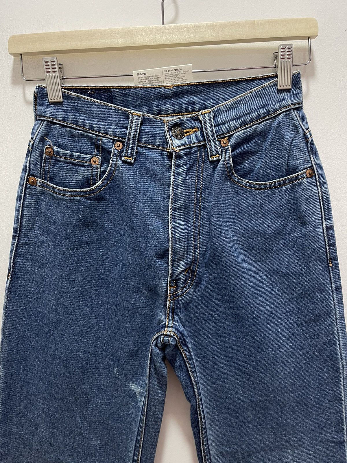 Levi's × Levi's Made & Crafted × Levi's Vintage Clothing VINTAGE LEVIS 508 STAMP BUTTON J23 DISTRESSED DENIM JEANS Size 24" / US 00 / IT 34 - 4 Thumbnail