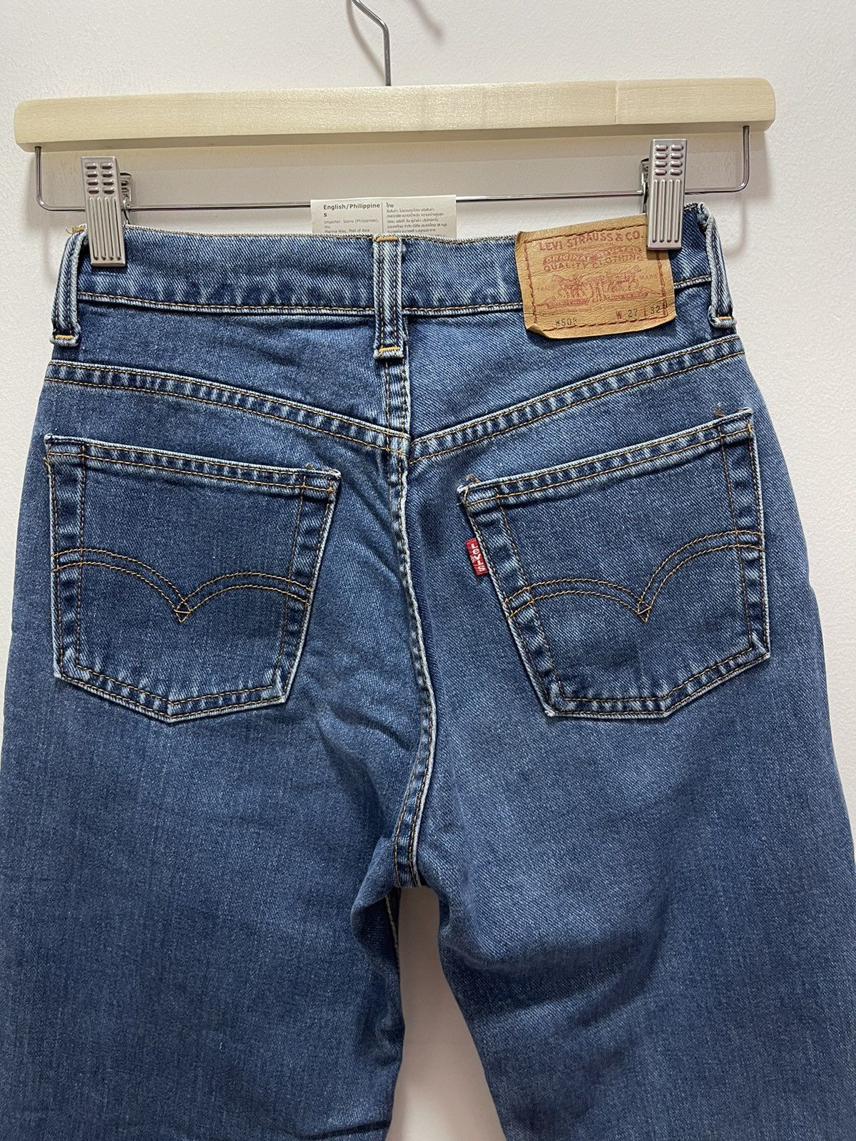 Levi's × Levi's Made & Crafted × Levi's Vintage Clothing VINTAGE LEVIS 508 STAMP BUTTON J23 DISTRESSED DENIM JEANS Size 24" / US 00 / IT 34 - 11 Thumbnail