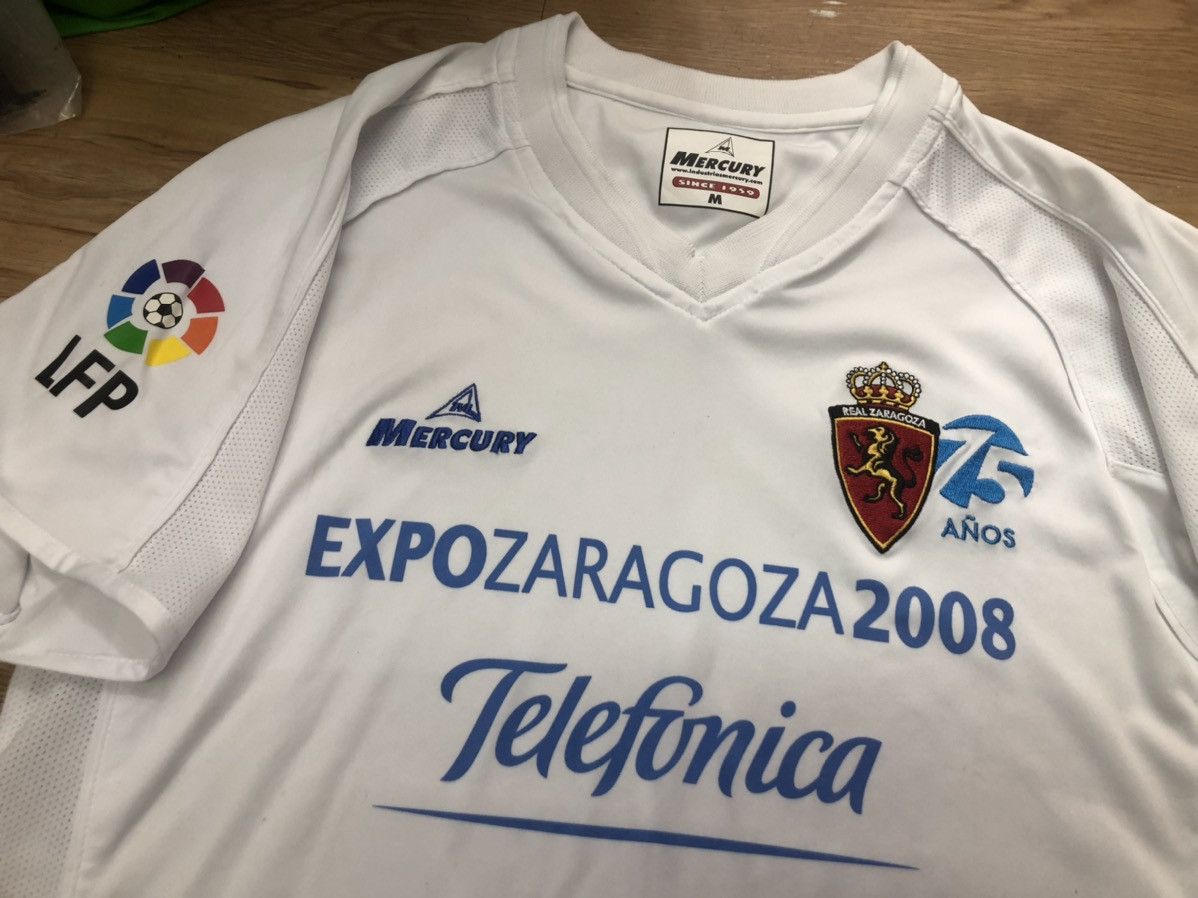 Other Real Zaragoza 07/08 75th Anniversary home shirt Size US M / EU 48-50 / 2 - 3 Thumbnail