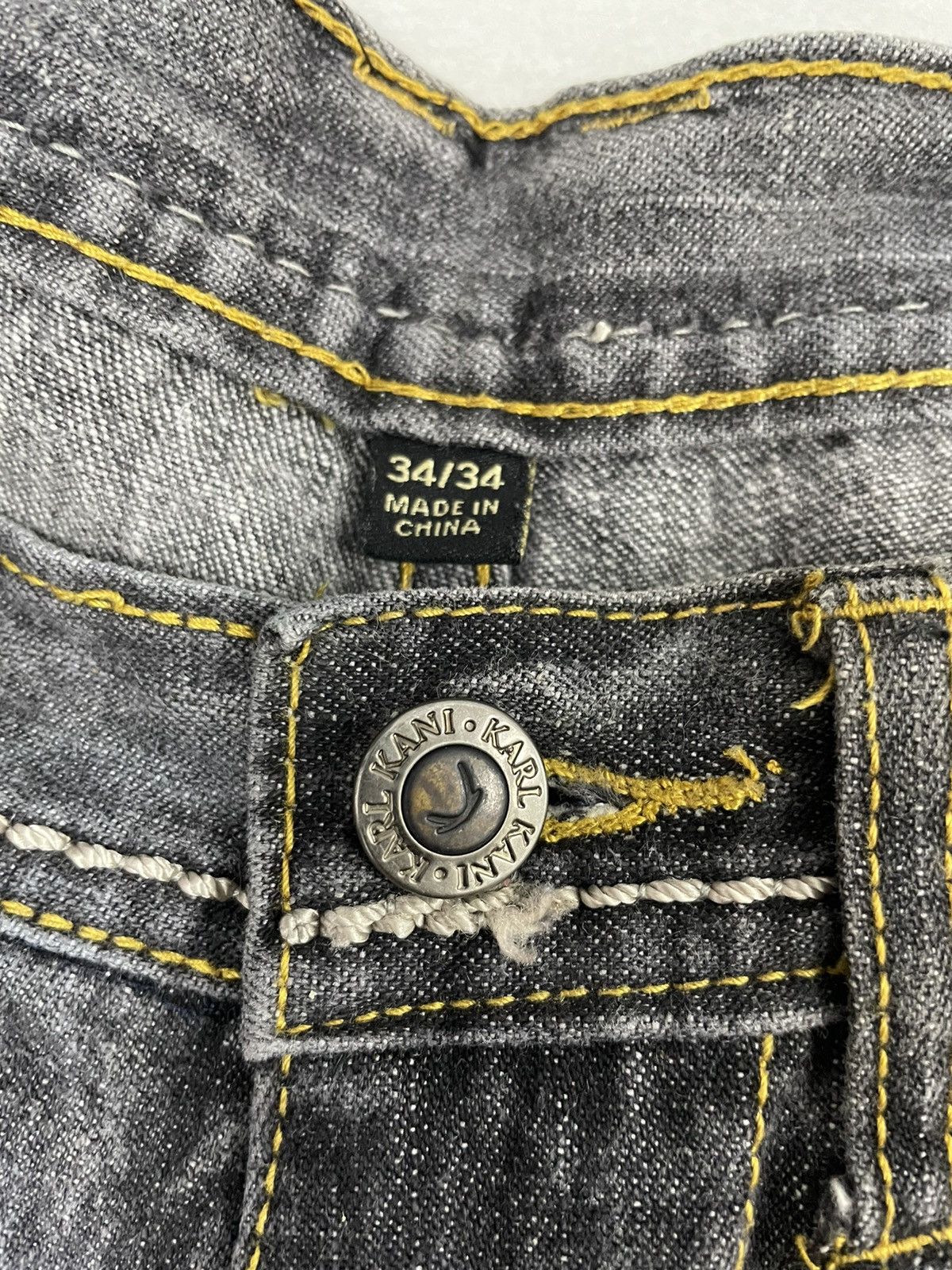 Karl Kani Karl Kani Jeans Big Logo Faded Black Size US 34 / EU 50 - 7 Thumbnail