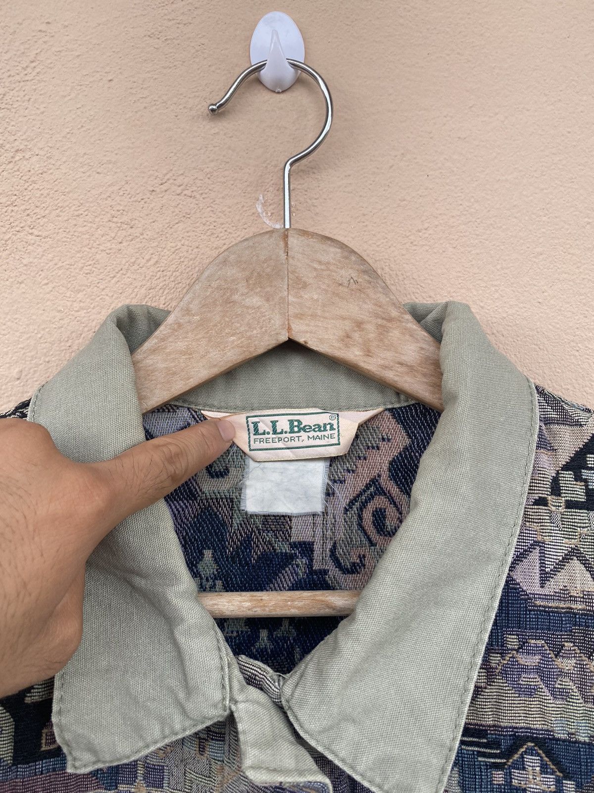 L.L. Bean × Vintage Steals💥 Vintage LL Bean Patchwork Workwear Jacket Size US L / EU 52-54 / 3 - 4 Thumbnail