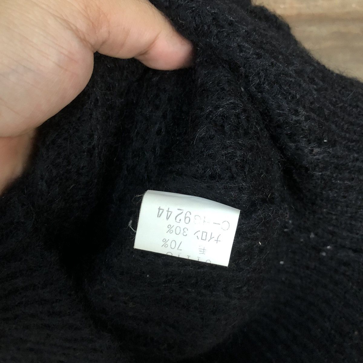 Aran Isles Knitwear × Japanese Brand × Vintage Presidio vintage Black aran isle cable Knitwear #5059 Size M / US 6-8 / IT 42-44 - 9 Thumbnail