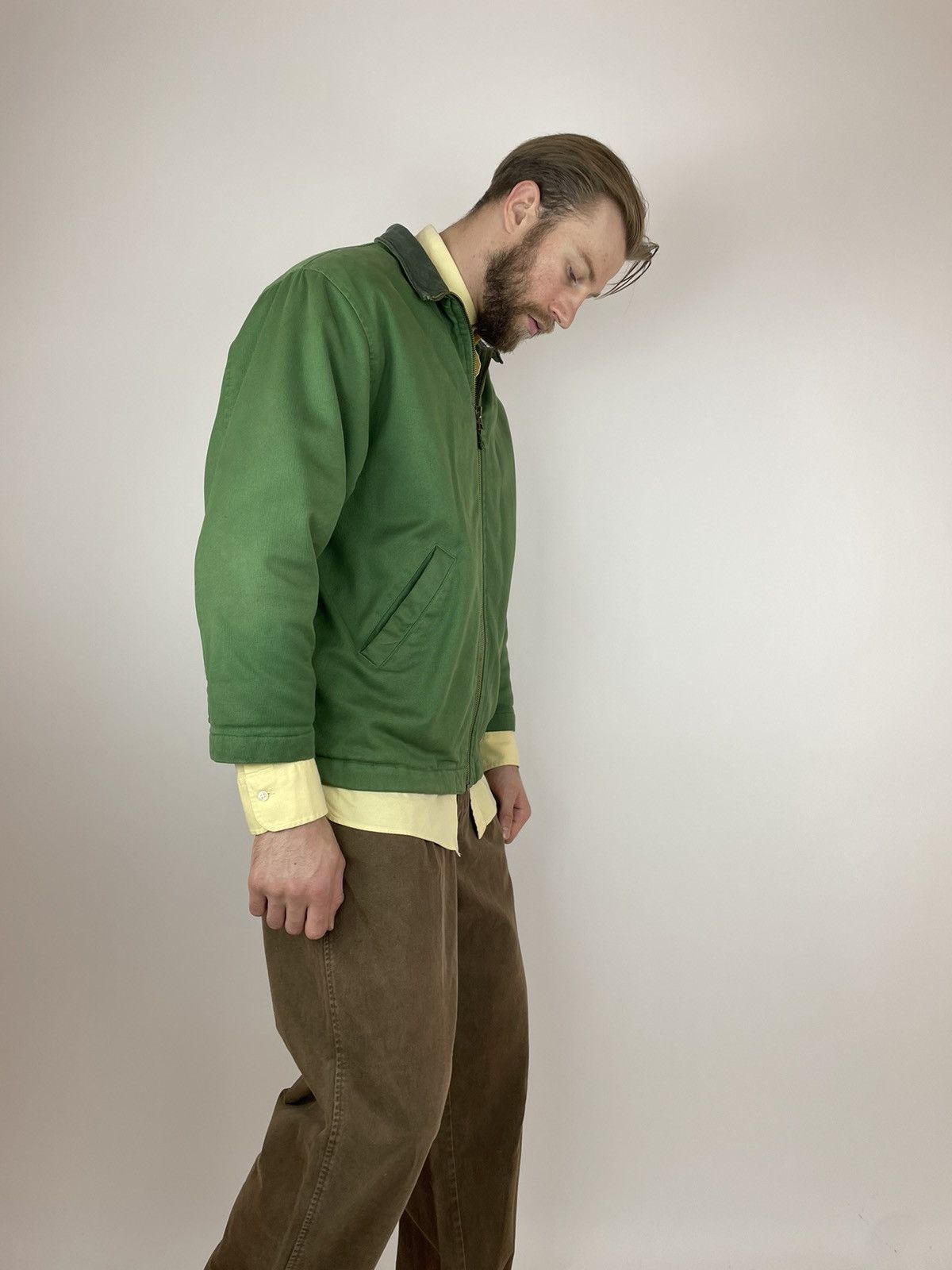 Vintage Mens CECIL Vintage Jacket Canvas workwear 90’s LL BEAN STYLE Size US M / EU 48-50 / 2 - 5 Thumbnail