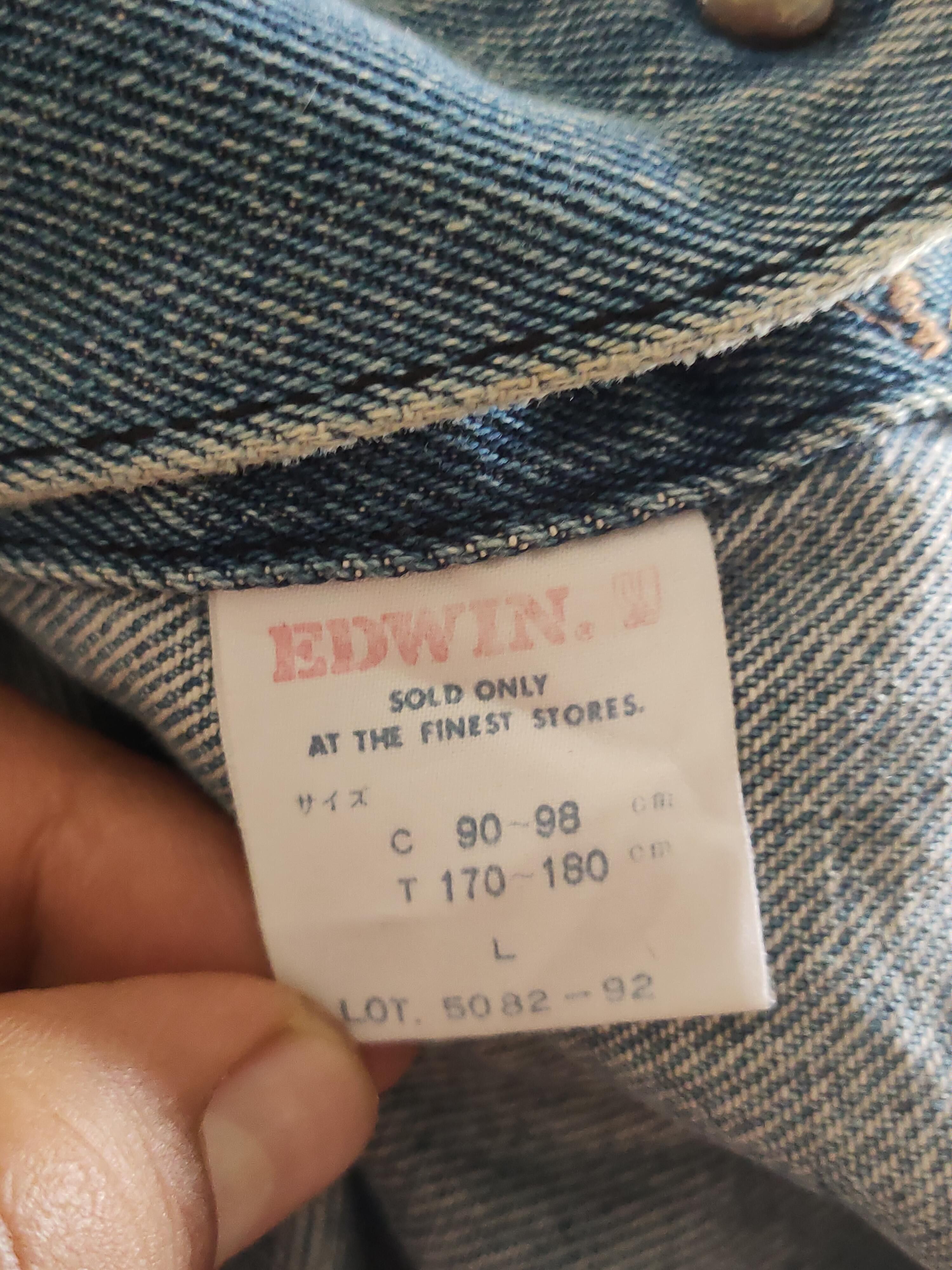 Edwin Edwin vintage 90s denim jacket pocket sleeveless Size US L / EU 52-54 / 3 - 4 Thumbnail