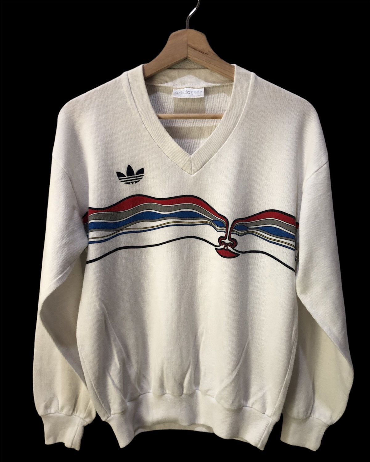 Vtg Sweatshirt 80s Adidas Ivan Lendl