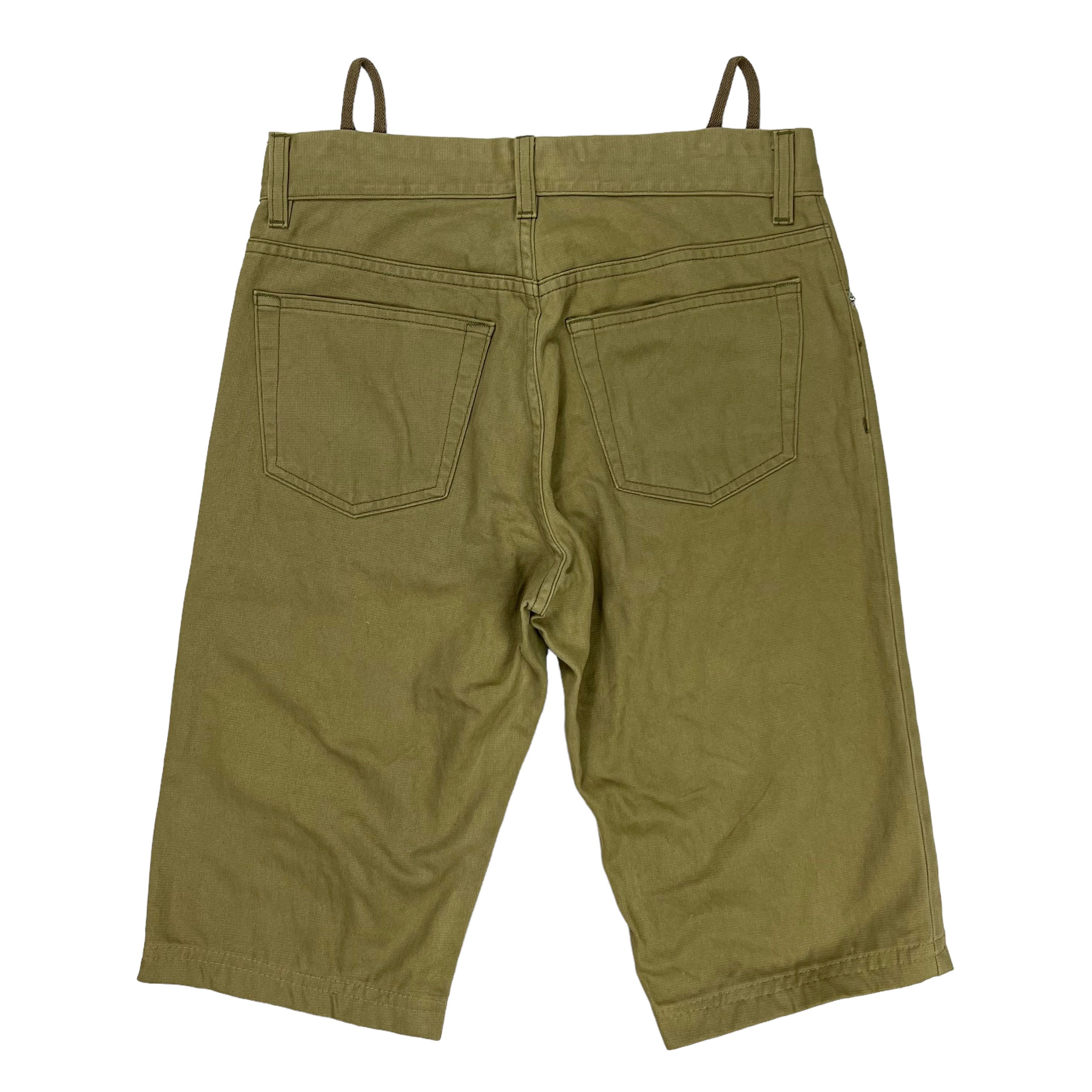 Helmut Lang Archival 1998 Military Khaki Cargo Shorts Size US 32 / EU 48 - 2 Thumbnail