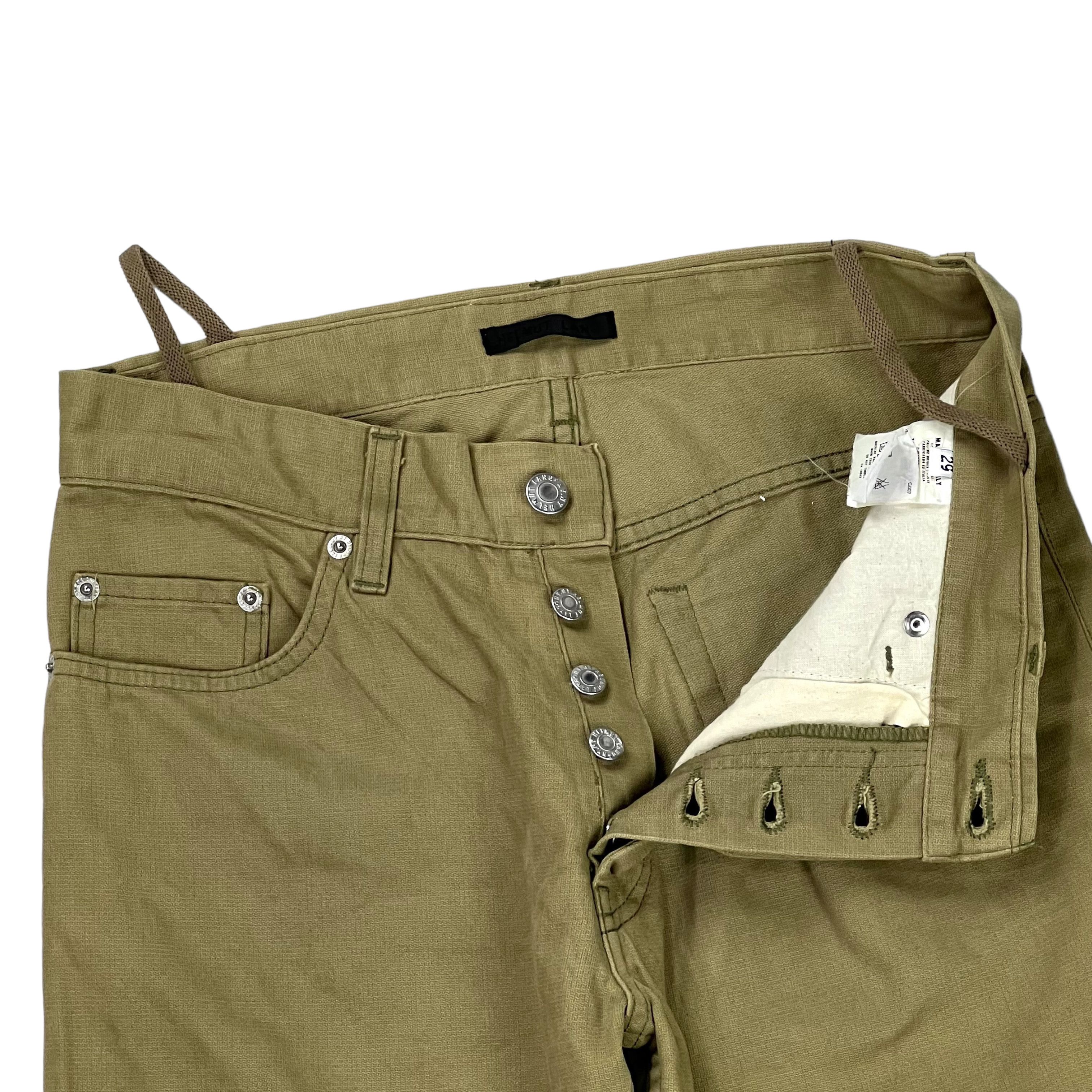 Helmut Lang Archival 1998 Military Khaki Cargo Shorts Size US 32 / EU 48 - 3 Thumbnail