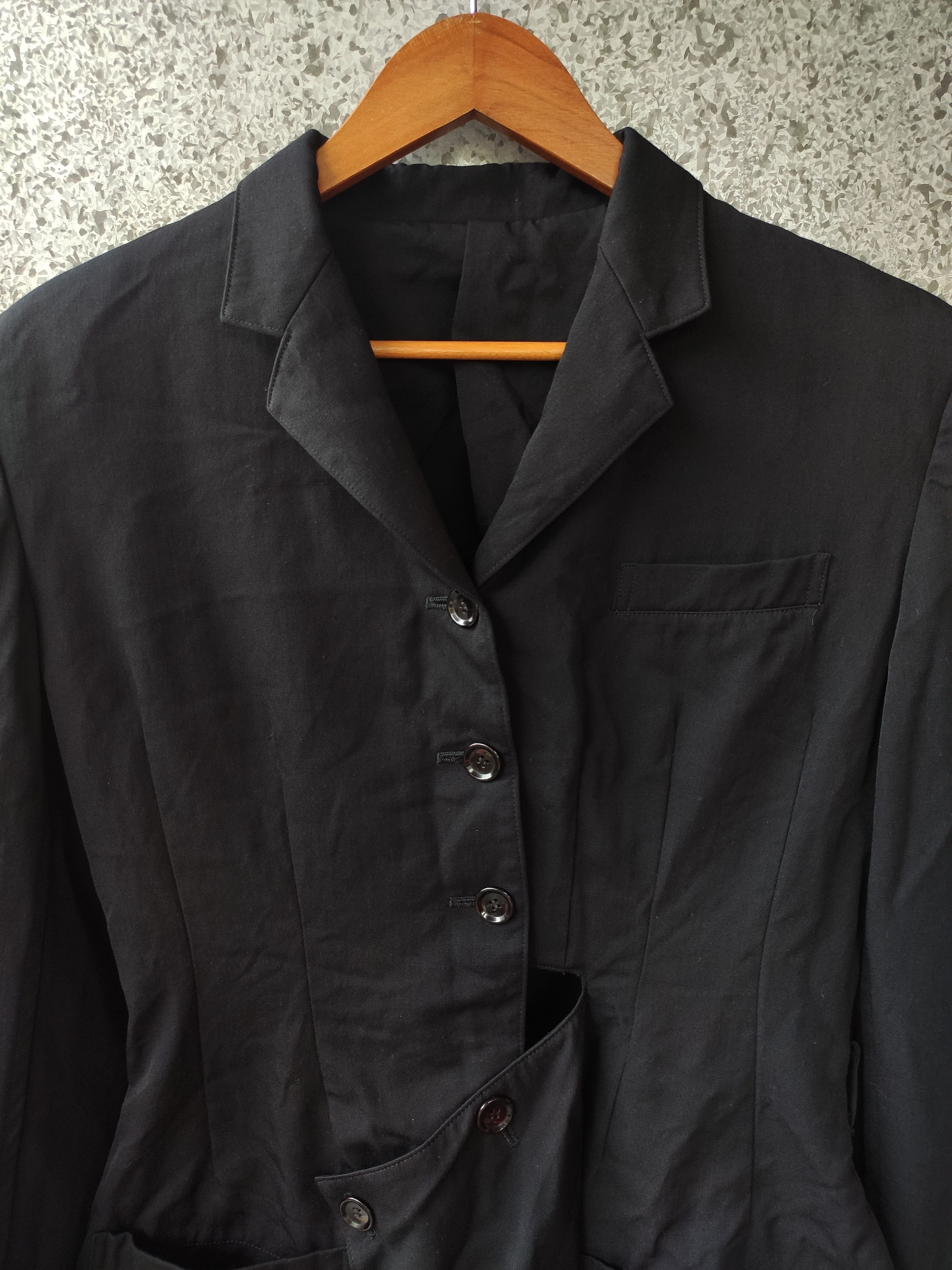 Yohji Yamamoto Ys long jacket woman parkas super black Size M / US 6-8 / IT 42-44 - 2 Thumbnail