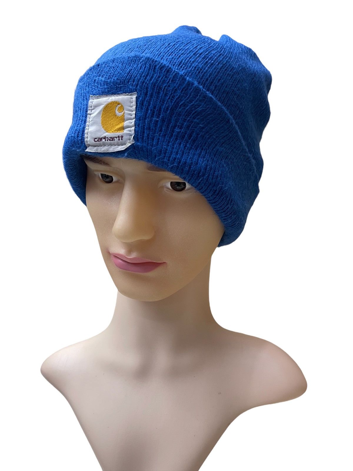 Carhartt × Carhartt Wip × Vintage Vintage Carhartt Usa Blue Beanie / Snowcap Size ONE SIZE - 3 Thumbnail