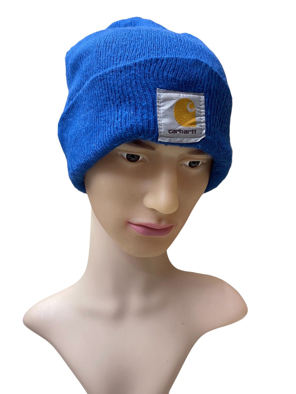 Carhartt × Carhartt Wip × Vintage Vintage Carhartt Usa Blue Beanie / Snowcap Size ONE SIZE - 4 Thumbnail