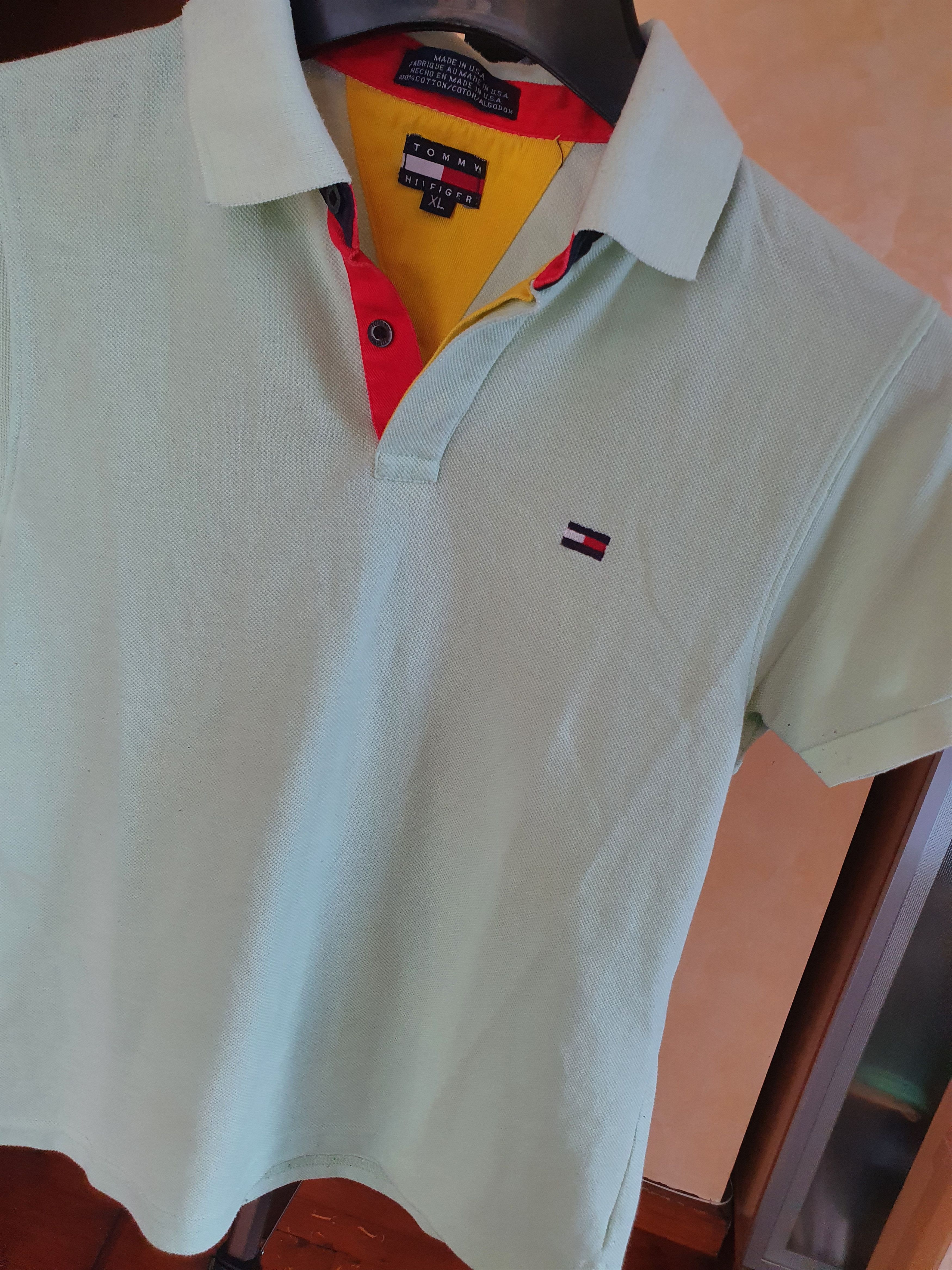 Tommy Hilfiger × Vintage Tommy Hilfiger Vtg Women's Made in USA polo tee,sz M? Size M / US 6-8 / IT 42-44 - 3 Thumbnail